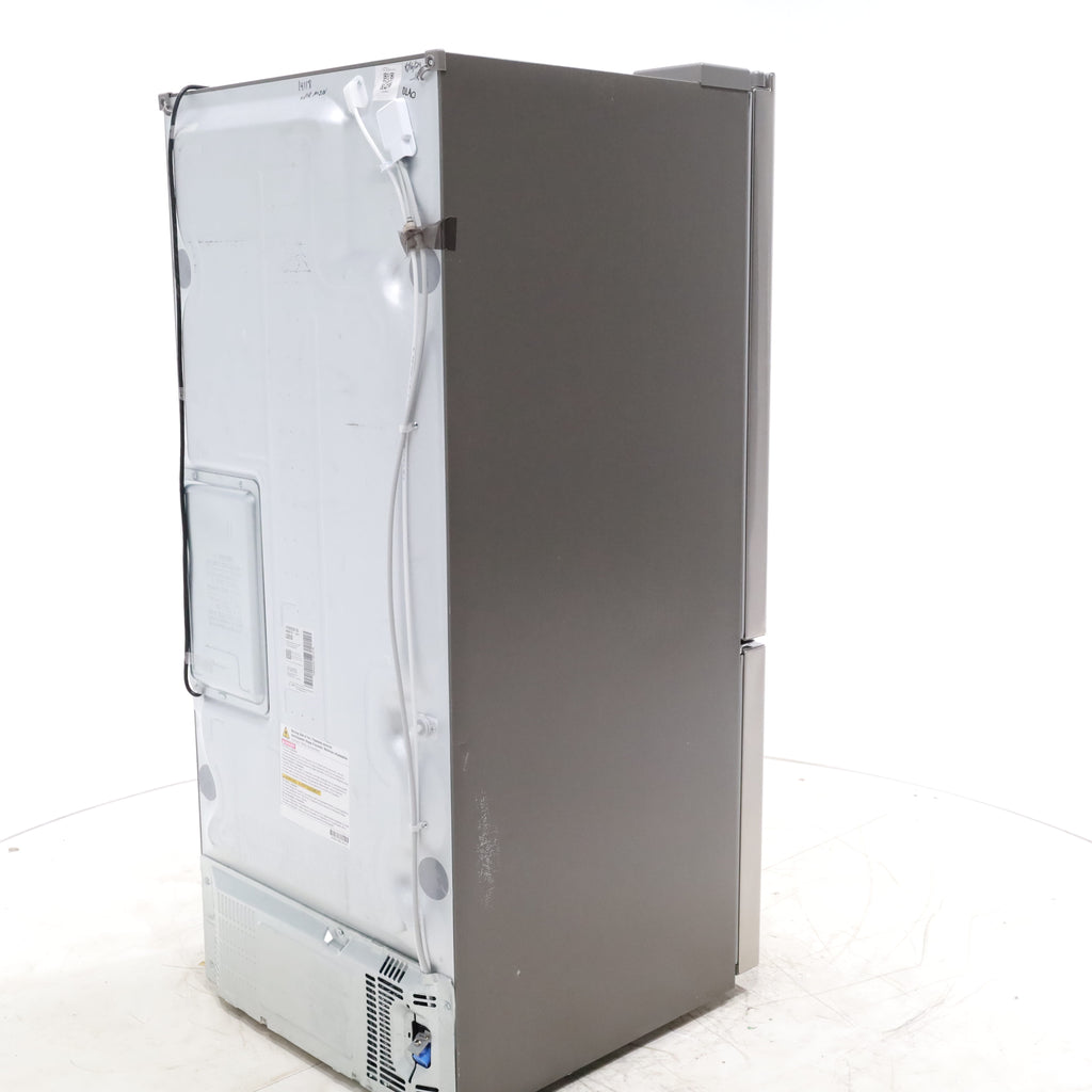 Pictures of 30" Wide Stainless Steel ENERGY STAR LG 21.8 cu. ft. French Door 3 Door Refrigerator with Exterior Water Dispenser - Scratch & Dent - Minor - Neu Appliance Outlet - Discount Appliance Outlet in Austin, Tx