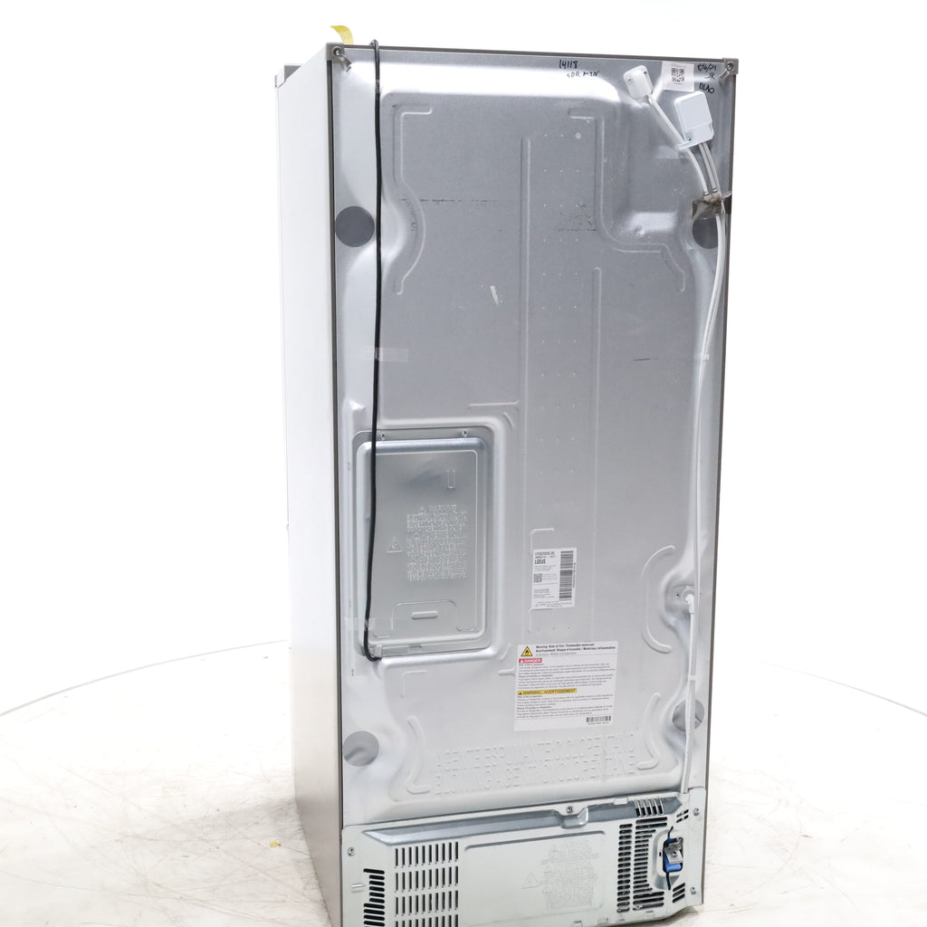 Pictures of 30" Wide Stainless Steel ENERGY STAR LG 21.8 cu. ft. French Door 3 Door Refrigerator with Exterior Water Dispenser - Scratch & Dent - Minor - Neu Appliance Outlet - Discount Appliance Outlet in Austin, Tx