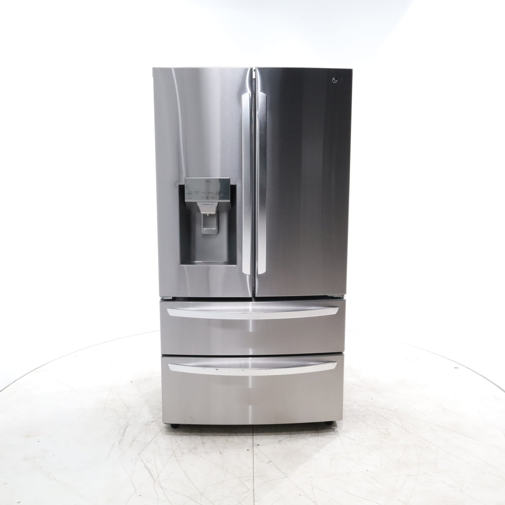 Pictures of PrintProof Stainless Steel ENERGY STAR LG 28 cu. ft. 4 Door French Door Refrigerator with Craft Ice - Scratch & Dent - Minor - Neu Appliance Outlet - Discount Appliance Outlet in Austin, Tx