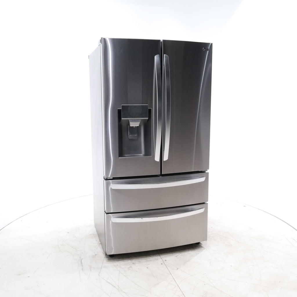 Pictures of PrintProof Stainless Steel ENERGY STAR LG 28 cu. ft. 4 Door French Door Refrigerator with Craft Ice - Scratch & Dent - Minor - Neu Appliance Outlet - Discount Appliance Outlet in Austin, Tx