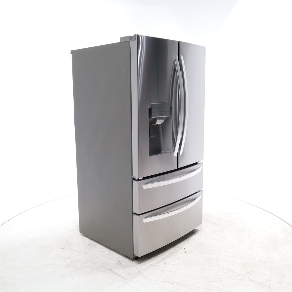 Pictures of PrintProof Stainless Steel ENERGY STAR LG 28 cu. ft. 4 Door French Door Refrigerator with Craft Ice - Scratch & Dent - Minor - Neu Appliance Outlet - Discount Appliance Outlet in Austin, Tx