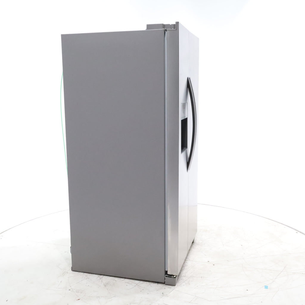 Pictures of 33" Wide Stainless Steel Frigidaire 22.3 cu. ft. ENERGY STAR Side by Side Refrigerator with Exterior Water and Ice Dispenser - Scratch & Dent - Minor - Neu Appliance Outlet - Discount Appliance Outlet in Austin, Tx