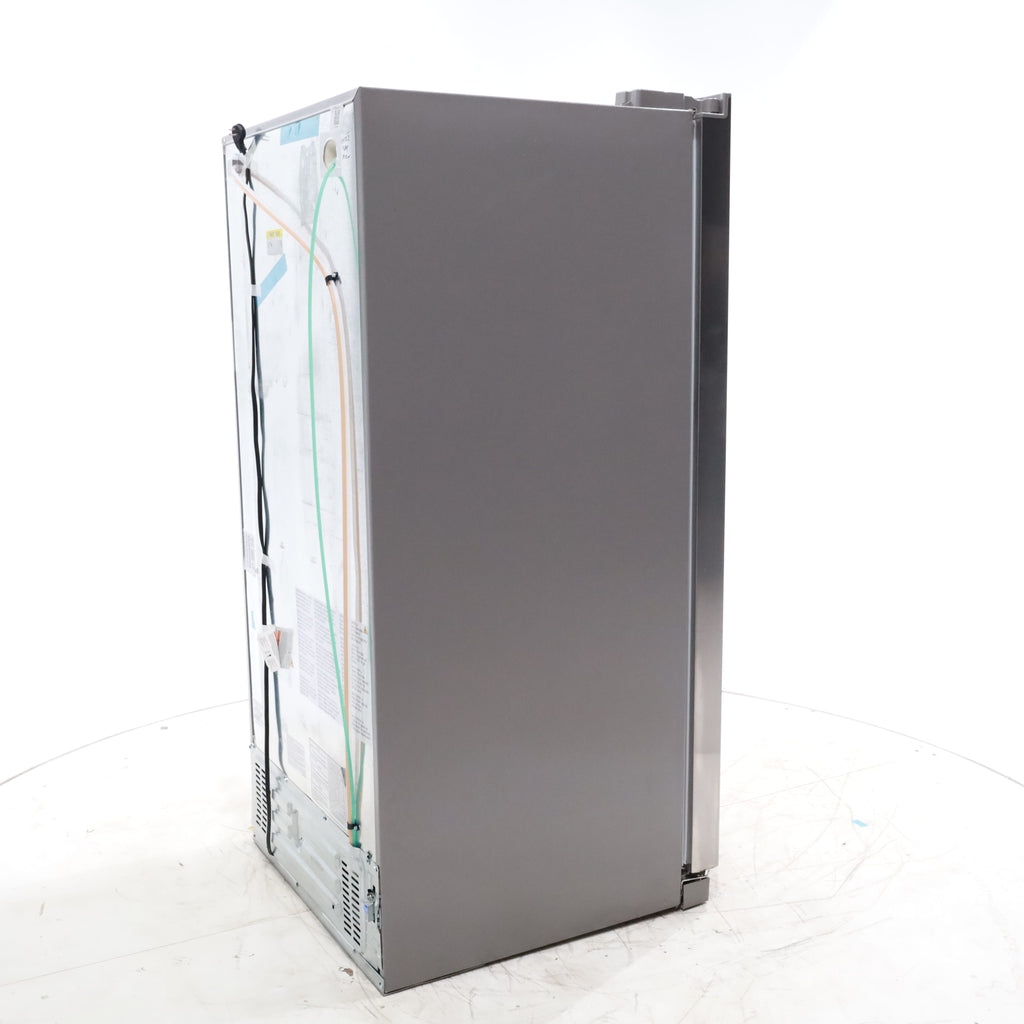 Pictures of 33" Wide Stainless Steel Frigidaire 22.3 cu. ft. ENERGY STAR Side by Side Refrigerator with Exterior Water and Ice Dispenser - Scratch & Dent - Minor - Neu Appliance Outlet - Discount Appliance Outlet in Austin, Tx