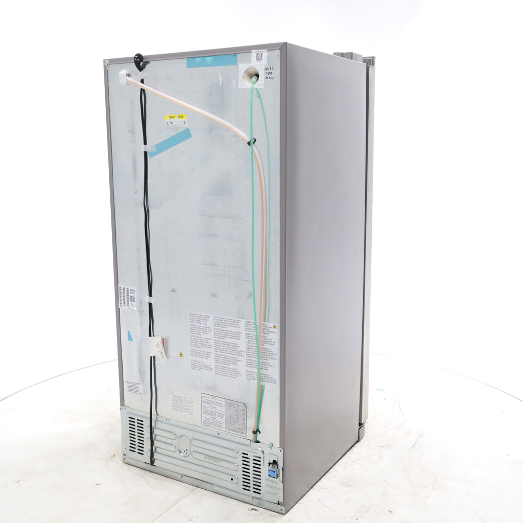 Pictures of 33" Wide Stainless Steel Frigidaire 22.3 cu. ft. ENERGY STAR Side by Side Refrigerator with Exterior Water and Ice Dispenser - Scratch & Dent - Minor - Neu Appliance Outlet - Discount Appliance Outlet in Austin, Tx