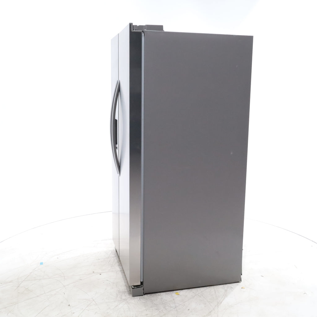 Pictures of 33" Wide Stainless Steel Frigidaire 22.3 cu. ft. ENERGY STAR Side by Side Refrigerator with Exterior Water and Ice Dispenser - Scratch & Dent - Minor - Neu Appliance Outlet - Discount Appliance Outlet in Austin, Tx