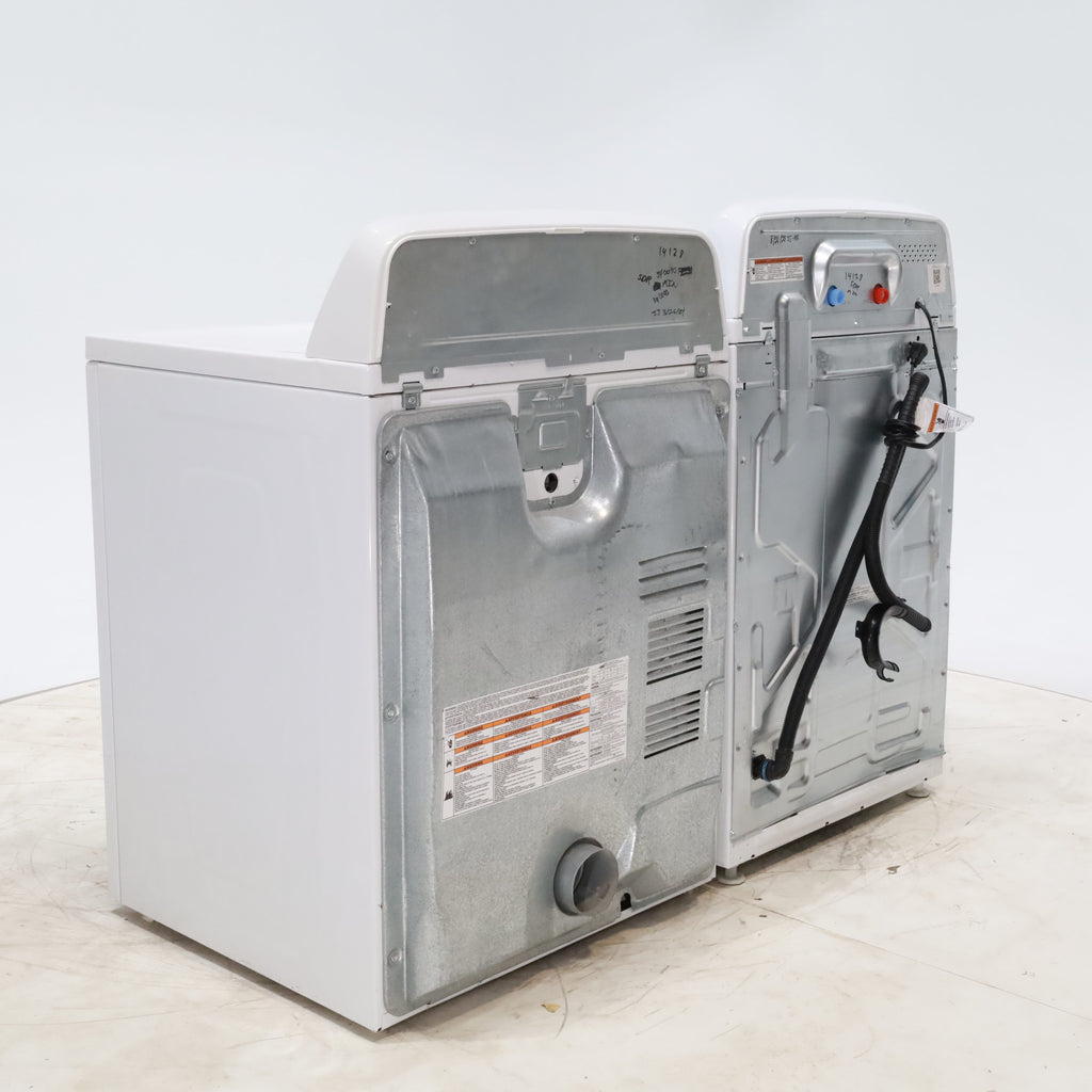 Pictures of Amana 3.8 cu. ft. Top Load Washing Machine with Deep Water Wash Option and Amana 6.5 cu. ft. Electric Dryer with Automatic Cycles - Scratch & Dent - Minor - Neu Appliance Outlet - Discount Appliance Outlet in Austin, Tx