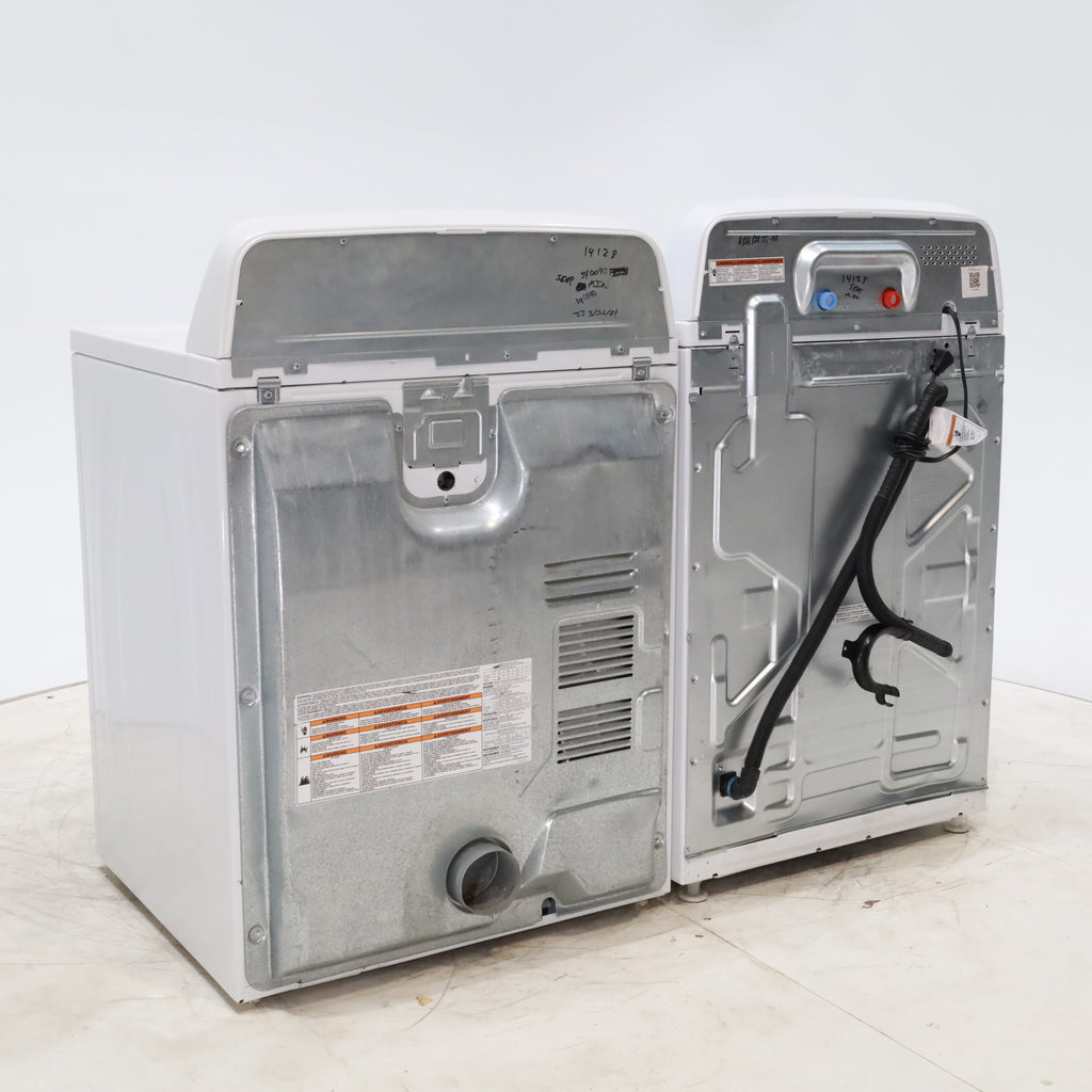 Pictures of Amana 3.8 cu. ft. Top Load Washing Machine with Deep Water Wash Option and Amana 6.5 cu. ft. Electric Dryer with Automatic Cycles - Scratch & Dent - Minor - Neu Appliance Outlet - Discount Appliance Outlet in Austin, Tx