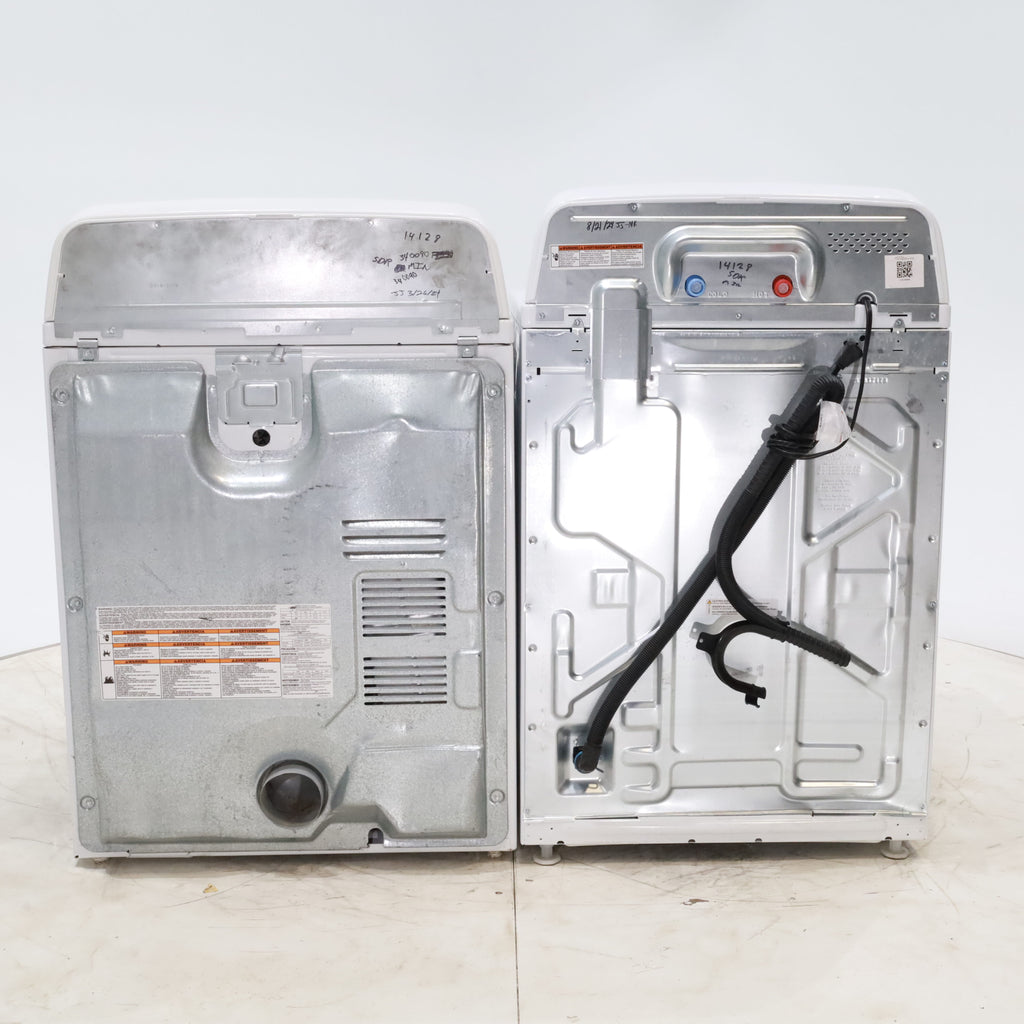 Pictures of Amana 3.8 cu. ft. Top Load Washing Machine with Deep Water Wash Option and Amana 6.5 cu. ft. Electric Dryer with Automatic Cycles - Scratch & Dent - Minor - Neu Appliance Outlet - Discount Appliance Outlet in Austin, Tx