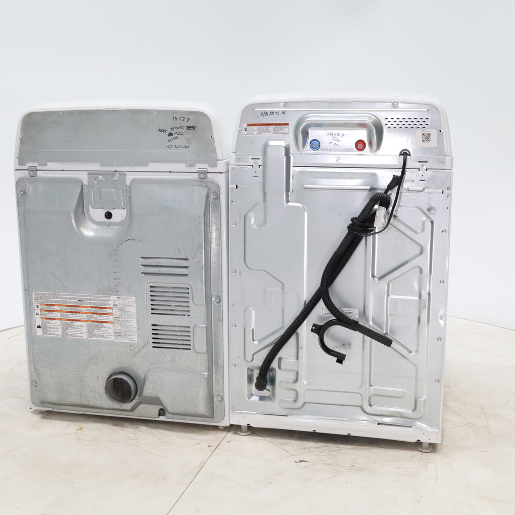 Pictures of Amana 3.8 cu. ft. Top Load Washing Machine with Deep Water Wash Option and Amana 6.5 cu. ft. Electric Dryer with Automatic Cycles - Scratch & Dent - Minor - Neu Appliance Outlet - Discount Appliance Outlet in Austin, Tx