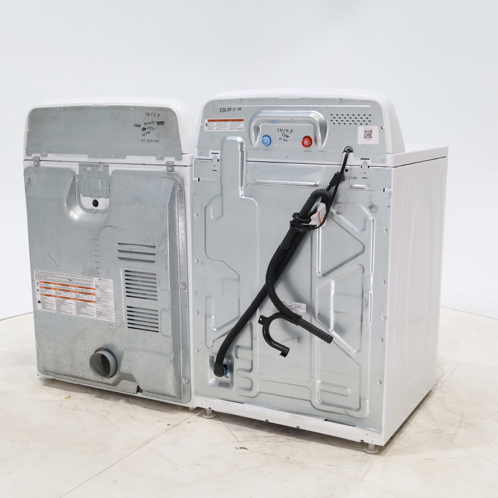 Pictures of Amana 3.8 cu. ft. Top Load Washing Machine with Deep Water Wash Option and Amana 6.5 cu. ft. Electric Dryer with Automatic Cycles - Scratch & Dent - Minor - Neu Appliance Outlet - Discount Appliance Outlet in Austin, Tx