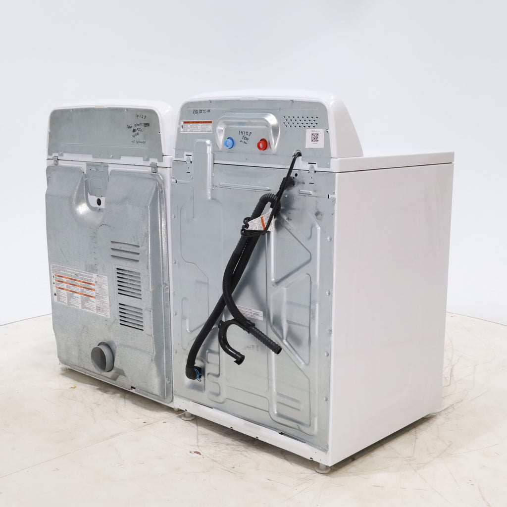 Pictures of Amana 3.8 cu. ft. Top Load Washing Machine with Deep Water Wash Option and Amana 6.5 cu. ft. Electric Dryer with Automatic Cycles - Scratch & Dent - Minor - Neu Appliance Outlet - Discount Appliance Outlet in Austin, Tx