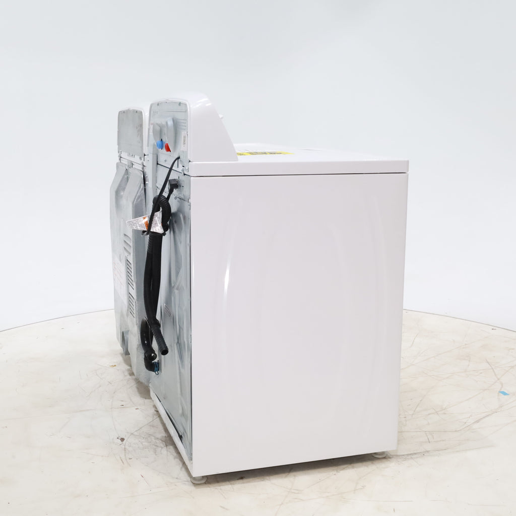 Pictures of Amana 3.8 cu. ft. Top Load Washing Machine with Deep Water Wash Option and Amana 6.5 cu. ft. Electric Dryer with Automatic Cycles - Scratch & Dent - Minor - Neu Appliance Outlet - Discount Appliance Outlet in Austin, Tx