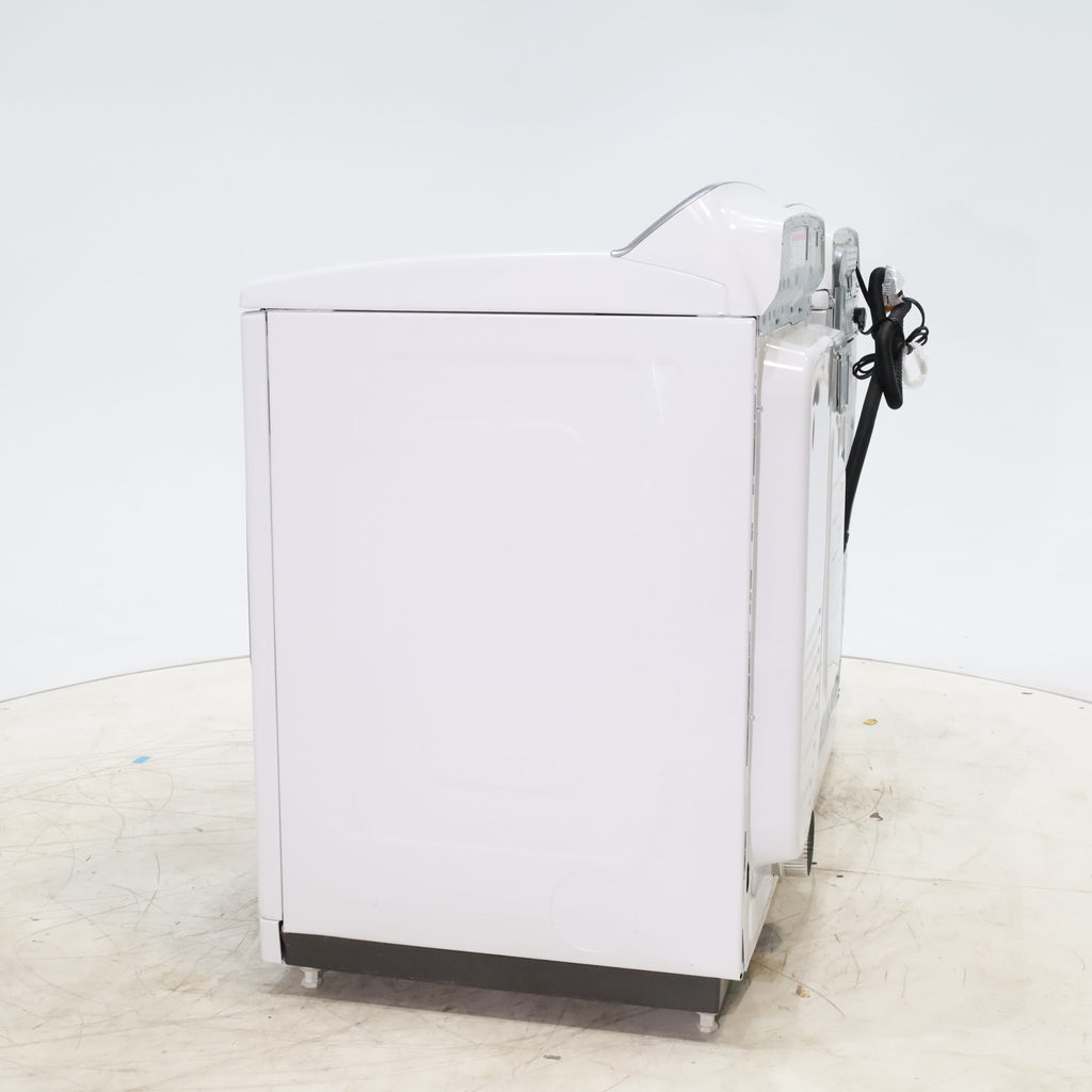 Pictures of Maytag ENERGY STAR 5.2 cu. ft. Top Load Agitator Washing Machine with Extra Power Button and ENERGY STAR Maytag Smart Capable 7.4 cu. ft. Electric Steam Dryer with Extra Power Button - Scratch & Dent - Minor - Neu Appliance Outlet - Discount Appliance Outlet in Austin, Tx