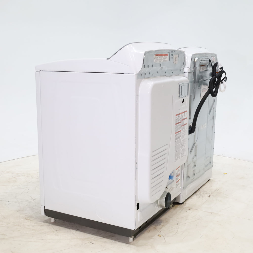 Pictures of Maytag ENERGY STAR 5.2 cu. ft. Top Load Agitator Washing Machine with Extra Power Button and ENERGY STAR Maytag Smart Capable 7.4 cu. ft. Electric Steam Dryer with Extra Power Button - Scratch & Dent - Minor - Neu Appliance Outlet - Discount Appliance Outlet in Austin, Tx