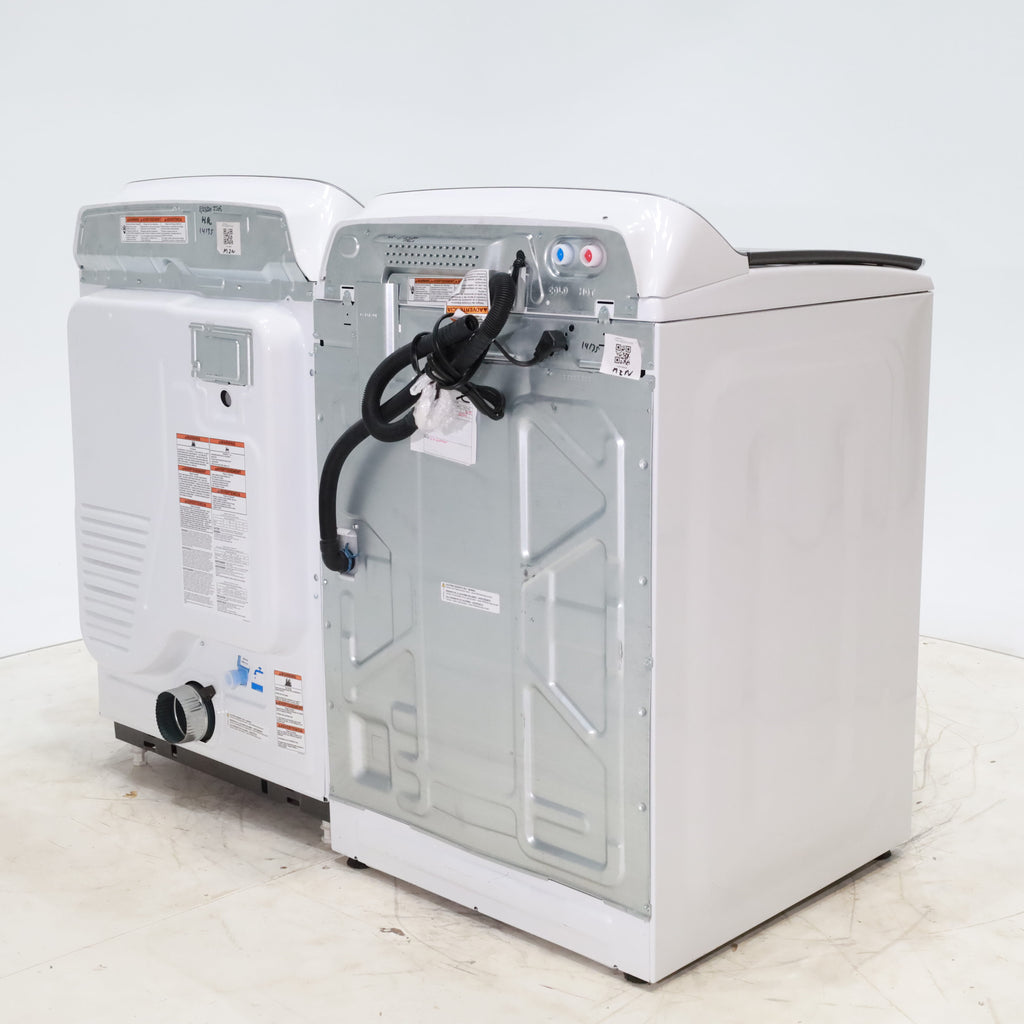 Pictures of Maytag ENERGY STAR 5.2 cu. ft. Top Load Agitator Washing Machine with Extra Power Button and ENERGY STAR Maytag Smart Capable 7.4 cu. ft. Electric Steam Dryer with Extra Power Button - Scratch & Dent - Minor - Neu Appliance Outlet - Discount Appliance Outlet in Austin, Tx