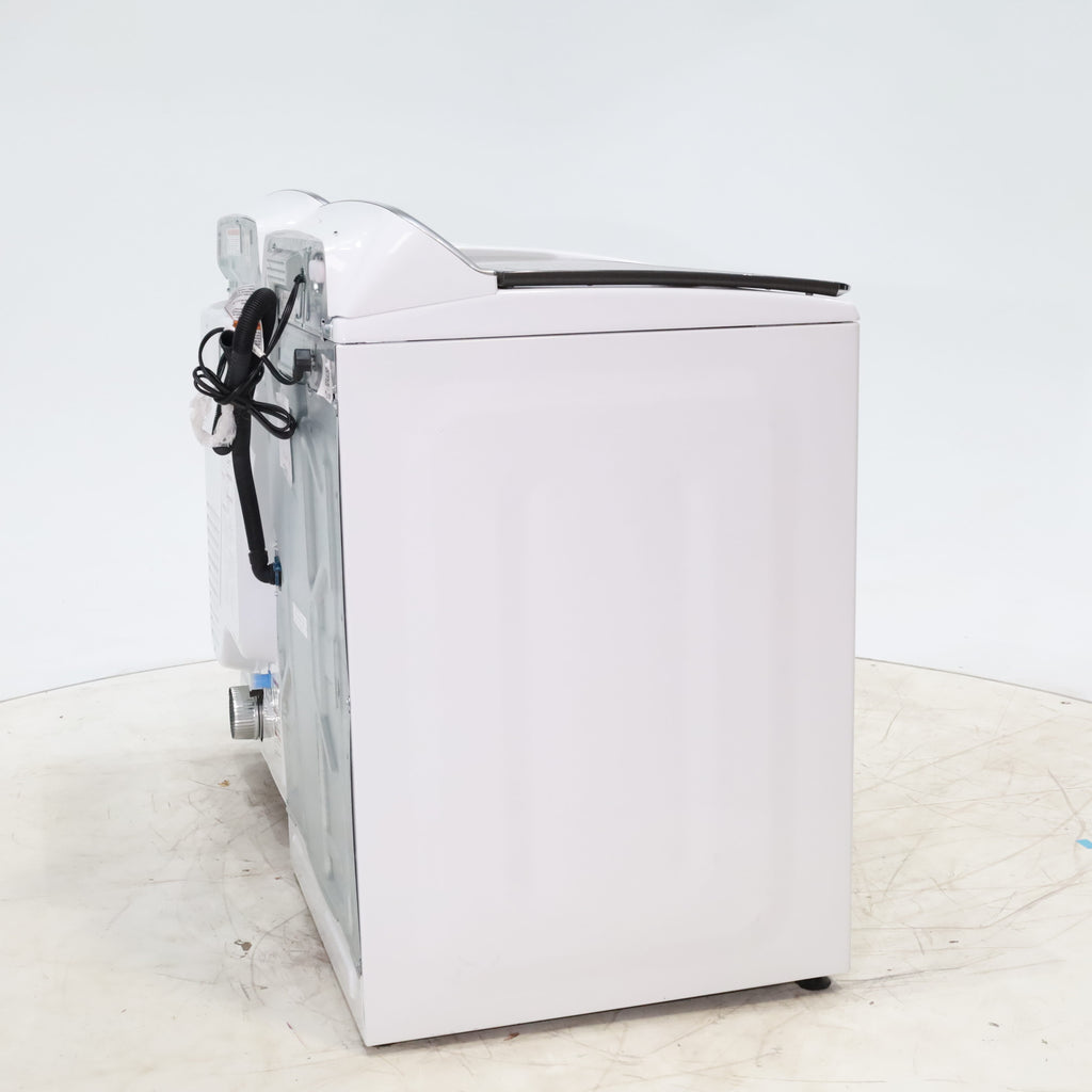 Pictures of Maytag ENERGY STAR 5.2 cu. ft. Top Load Agitator Washing Machine with Extra Power Button and ENERGY STAR Maytag Smart Capable 7.4 cu. ft. Electric Steam Dryer with Extra Power Button - Scratch & Dent - Minor - Neu Appliance Outlet - Discount Appliance Outlet in Austin, Tx