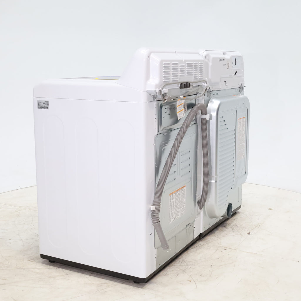 Pictures of ENERGY STAR LG 4.1 cu. ft. Top Load Washing Machine with 4-Way Agitator and  ENERGY STAR LG 7.3 cu. ft. Electric Dryer with Smart Diagnosis - Scratch & Dent - Minor - Neu Appliance Outlet - Discount Appliance Outlet in Austin, Tx