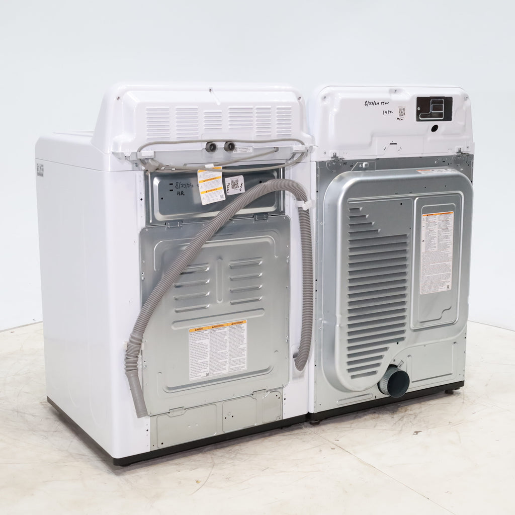 Pictures of ENERGY STAR LG 4.1 cu. ft. Top Load Washing Machine with 4-Way Agitator and  ENERGY STAR LG 7.3 cu. ft. Electric Dryer with Smart Diagnosis - Scratch & Dent - Minor - Neu Appliance Outlet - Discount Appliance Outlet in Austin, Tx