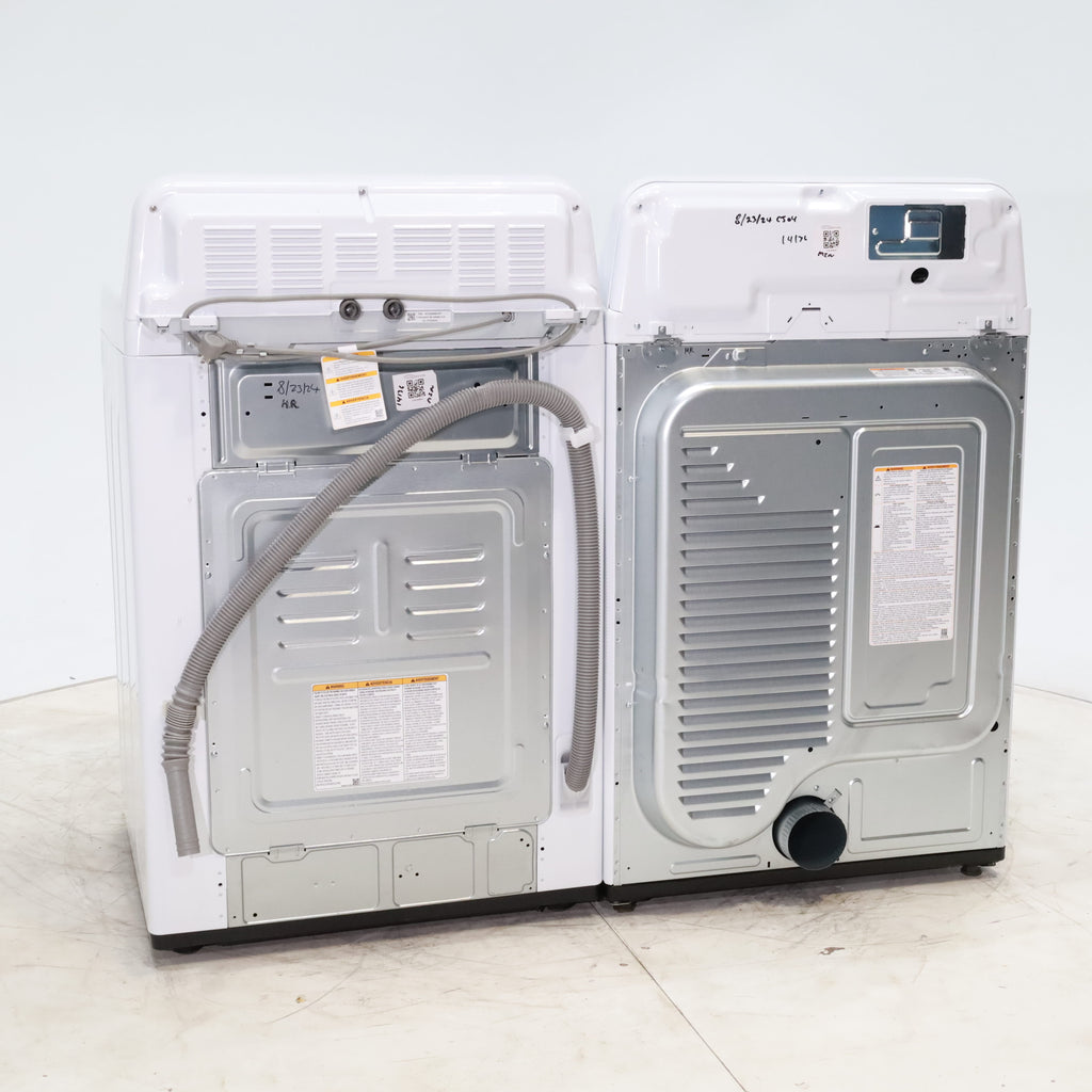 Pictures of ENERGY STAR LG 4.1 cu. ft. Top Load Washing Machine with 4-Way Agitator and  ENERGY STAR LG 7.3 cu. ft. Electric Dryer with Smart Diagnosis - Scratch & Dent - Minor - Neu Appliance Outlet - Discount Appliance Outlet in Austin, Tx