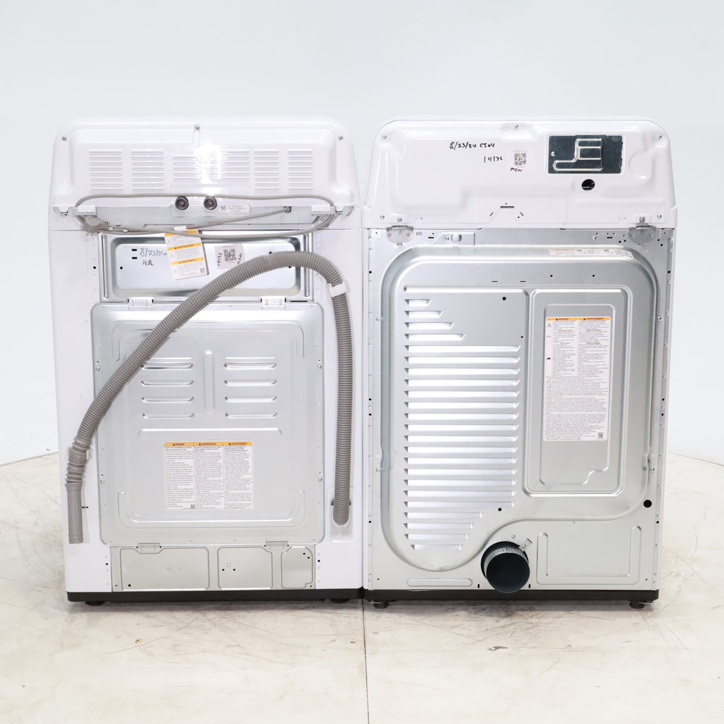 Pictures of ENERGY STAR LG 4.1 cu. ft. Top Load Washing Machine with 4-Way Agitator and  ENERGY STAR LG 7.3 cu. ft. Electric Dryer with Smart Diagnosis - Scratch & Dent - Minor - Neu Appliance Outlet - Discount Appliance Outlet in Austin, Tx