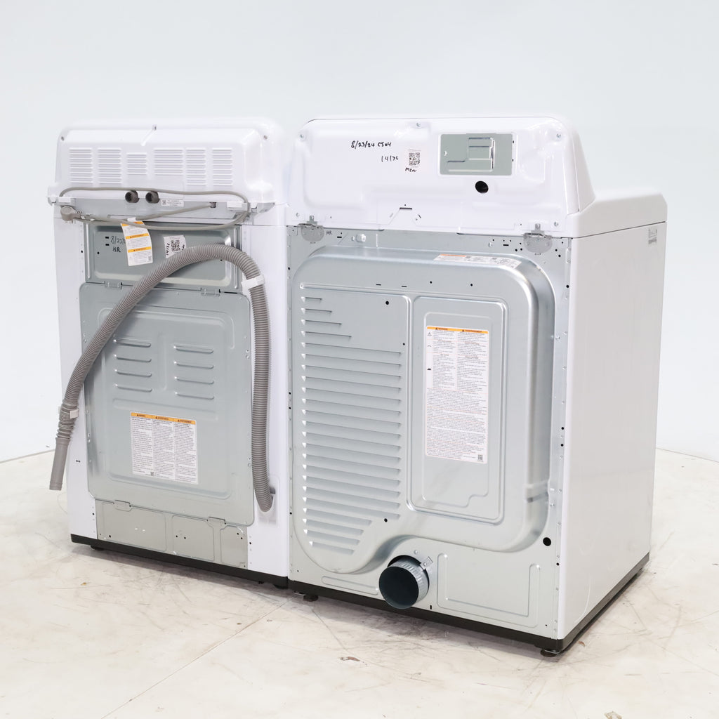 Pictures of ENERGY STAR LG 4.1 cu. ft. Top Load Washing Machine with 4-Way Agitator and  ENERGY STAR LG 7.3 cu. ft. Electric Dryer with Smart Diagnosis - Scratch & Dent - Minor - Neu Appliance Outlet - Discount Appliance Outlet in Austin, Tx