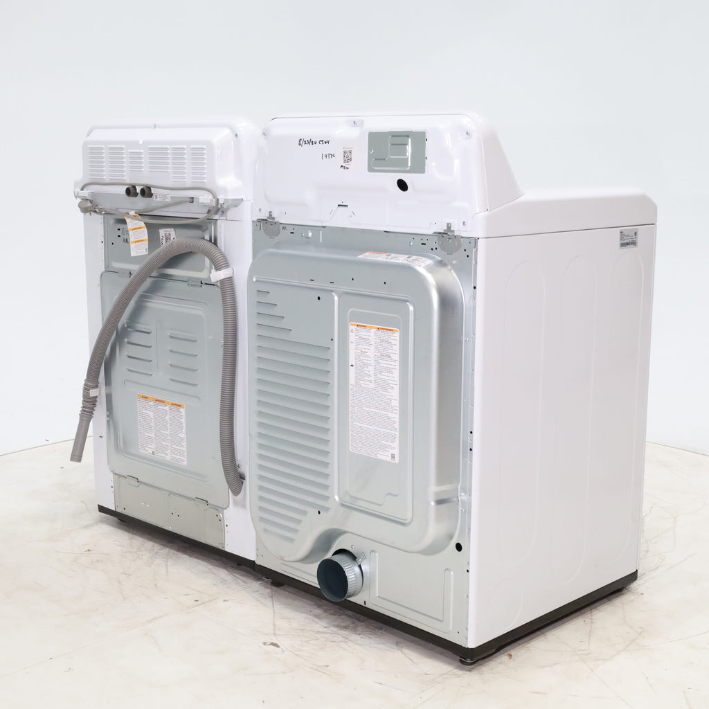 Pictures of ENERGY STAR LG 4.1 cu. ft. Top Load Washing Machine with 4-Way Agitator and  ENERGY STAR LG 7.3 cu. ft. Electric Dryer with Smart Diagnosis - Scratch & Dent - Minor - Neu Appliance Outlet - Discount Appliance Outlet in Austin, Tx