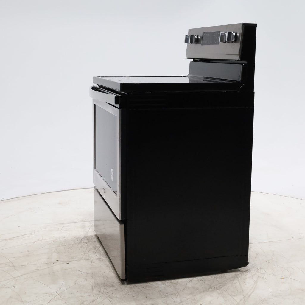 Pictures of Fingerprint Resistant Stainless Steel Whirlpool 5.3 cu. ft. Freestanding 5 Heating Element Smooth Cooktop Range with Convection - Certified Refurbished - Neu Appliance Outlet - Discount Appliance Outlet in Austin, Tx