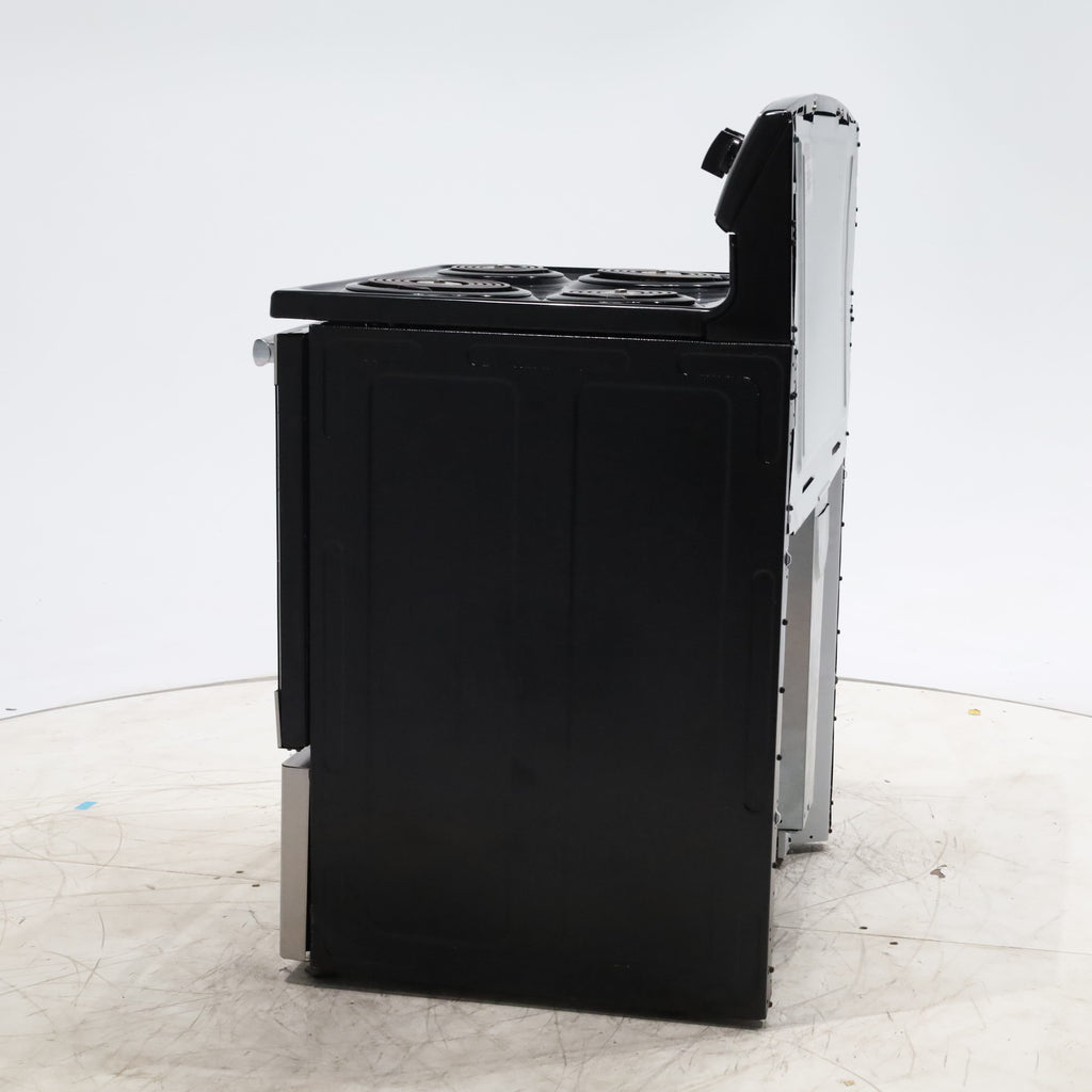 Pictures of Black with Stainless Steel GE 5.0 cu. ft. Freestanding 4 Element Electric Range with Sensi-Temp Technology - Certified Refurbished - Neu Appliance Outlet - Discount Appliance Outlet in Austin, Tx
