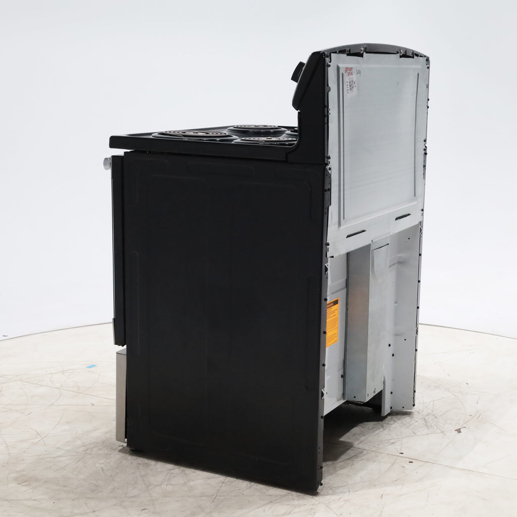 Pictures of Black with Stainless Steel GE 5.0 cu. ft. Freestanding 4 Element Electric Range with Sensi-Temp Technology - Certified Refurbished - Neu Appliance Outlet - Discount Appliance Outlet in Austin, Tx