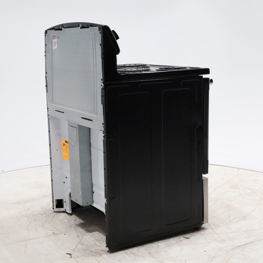 Pictures of Black with Stainless Steel GE 5.0 cu. ft. Freestanding 4 Element Electric Range with Sensi-Temp Technology - Certified Refurbished - Neu Appliance Outlet - Discount Appliance Outlet in Austin, Tx