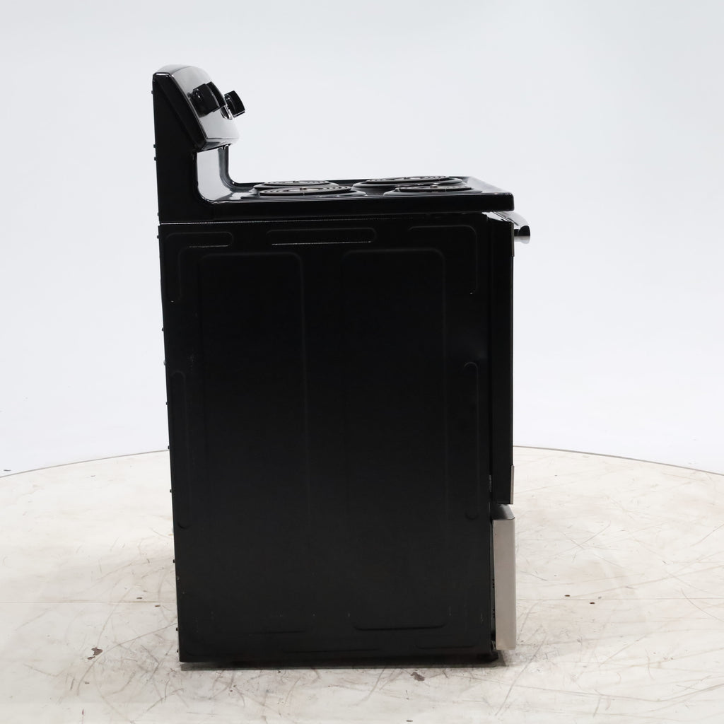 Pictures of Black with Stainless Steel GE 5.0 cu. ft. Freestanding 4 Element Electric Range with Sensi-Temp Technology - Certified Refurbished - Neu Appliance Outlet - Discount Appliance Outlet in Austin, Tx