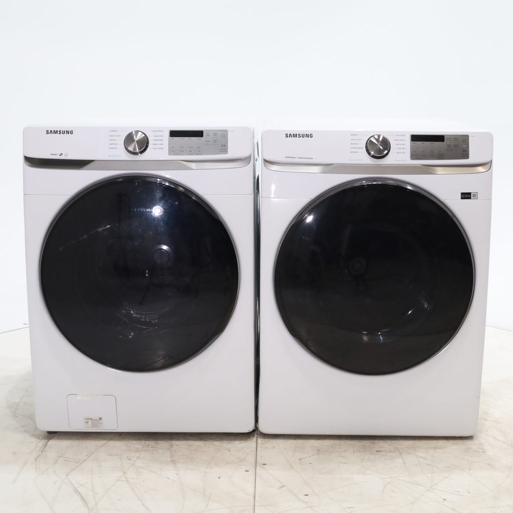 Pictures of ENERGY STAR Samsung 4.5 cu. ft. Front Load Washing Machine with Steam and Samsung Wifi 7.5 cu. ft. Front Load Gas Dryer with Steam - Certified Refurbished - Neu Appliance Outlet - Discount Appliance Outlet in Austin, Tx