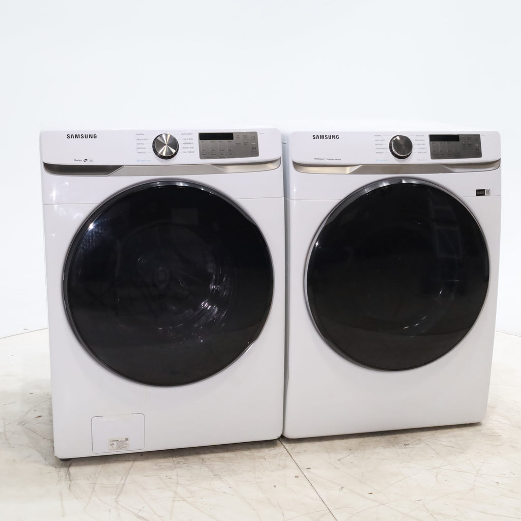 Pictures of ENERGY STAR Samsung 4.5 cu. ft. Front Load Washing Machine with Steam and Samsung Wifi 7.5 cu. ft. Front Load Gas Dryer with Steam - Certified Refurbished - Neu Appliance Outlet - Discount Appliance Outlet in Austin, Tx