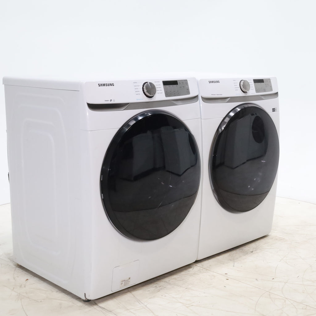 Pictures of ENERGY STAR Samsung 4.5 cu. ft. Front Load Washing Machine with Steam and Samsung Wifi 7.5 cu. ft. Front Load Gas Dryer with Steam - Certified Refurbished - Neu Appliance Outlet - Discount Appliance Outlet in Austin, Tx