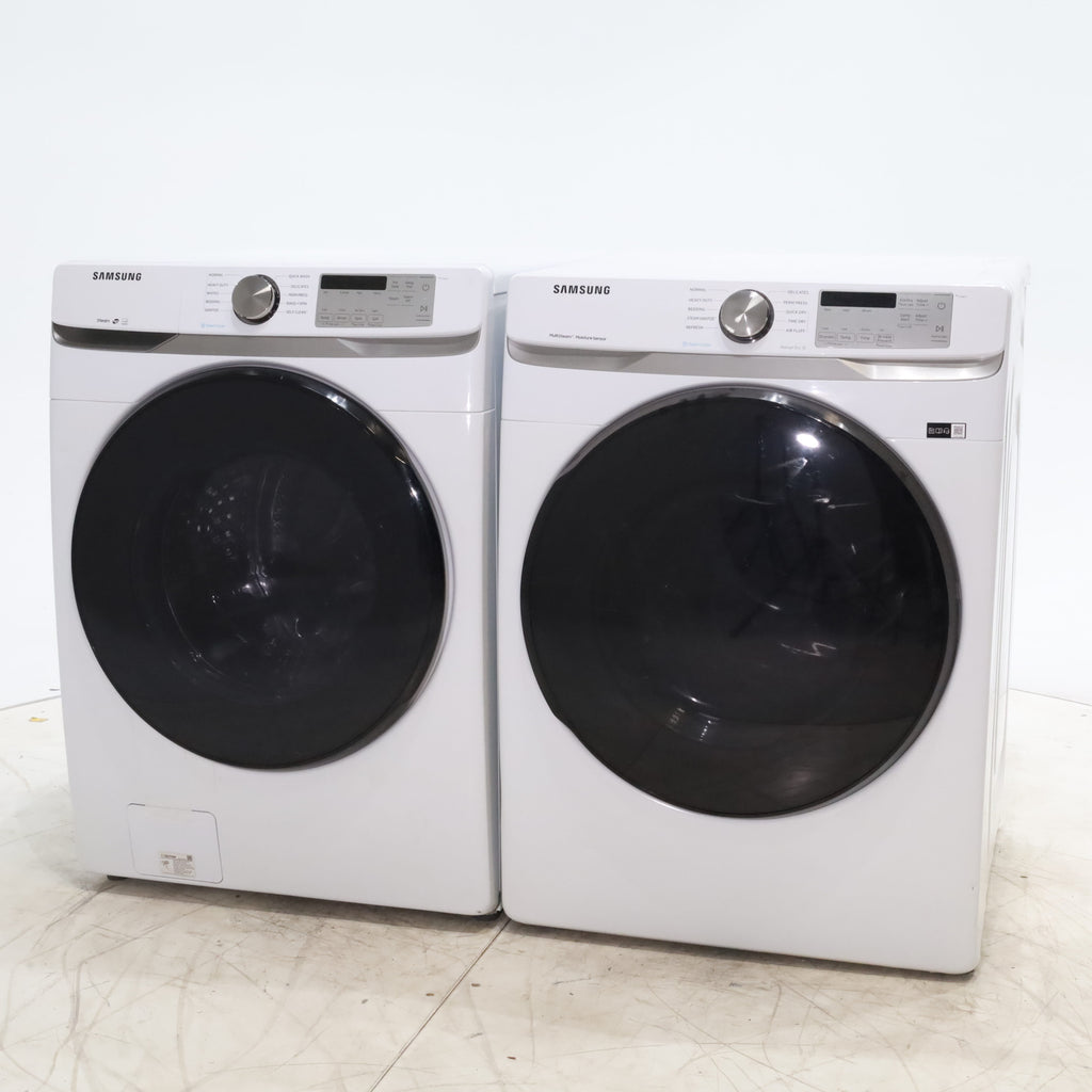 Pictures of ENERGY STAR Samsung 4.5 cu. ft. Front Load Washing Machine with Steam and Samsung Wifi 7.5 cu. ft. Front Load Gas Dryer with Steam - Certified Refurbished - Neu Appliance Outlet - Discount Appliance Outlet in Austin, Tx