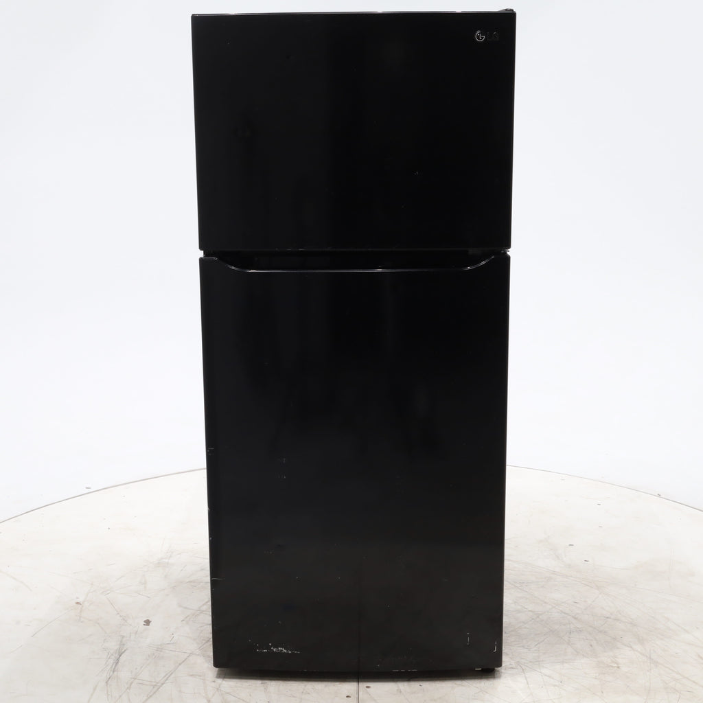 Pictures of 30 Inch Wide LG Black 20.2 cu ft ENERGY STAR Top Freezer and Bottom Refrigerator with LED Lighting and Adjustable Glass Shelving - Certified Refurbished - Neu Appliance Outlet - Discount Appliance Outlet in Austin, Tx