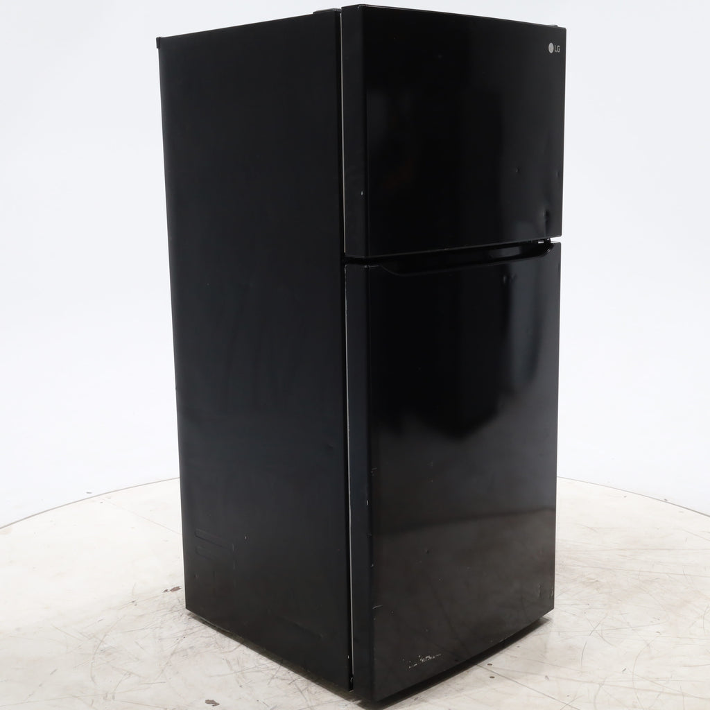 Pictures of 30 Inch Wide LG Black 20.2 cu ft ENERGY STAR Top Freezer and Bottom Refrigerator with LED Lighting and Adjustable Glass Shelving - Certified Refurbished - Neu Appliance Outlet - Discount Appliance Outlet in Austin, Tx