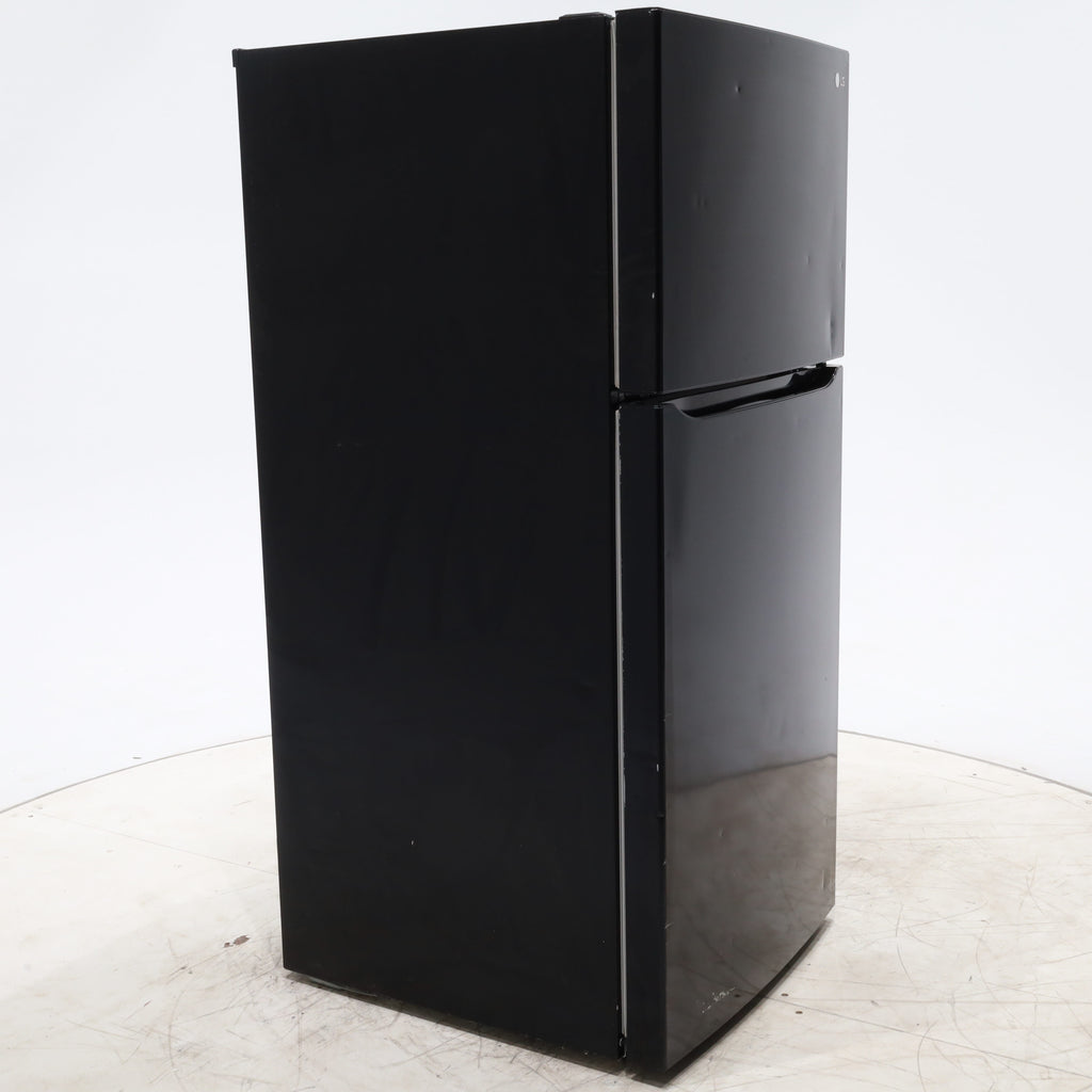 Pictures of 30 Inch Wide LG Black 20.2 cu ft ENERGY STAR Top Freezer and Bottom Refrigerator with LED Lighting and Adjustable Glass Shelving - Certified Refurbished - Neu Appliance Outlet - Discount Appliance Outlet in Austin, Tx