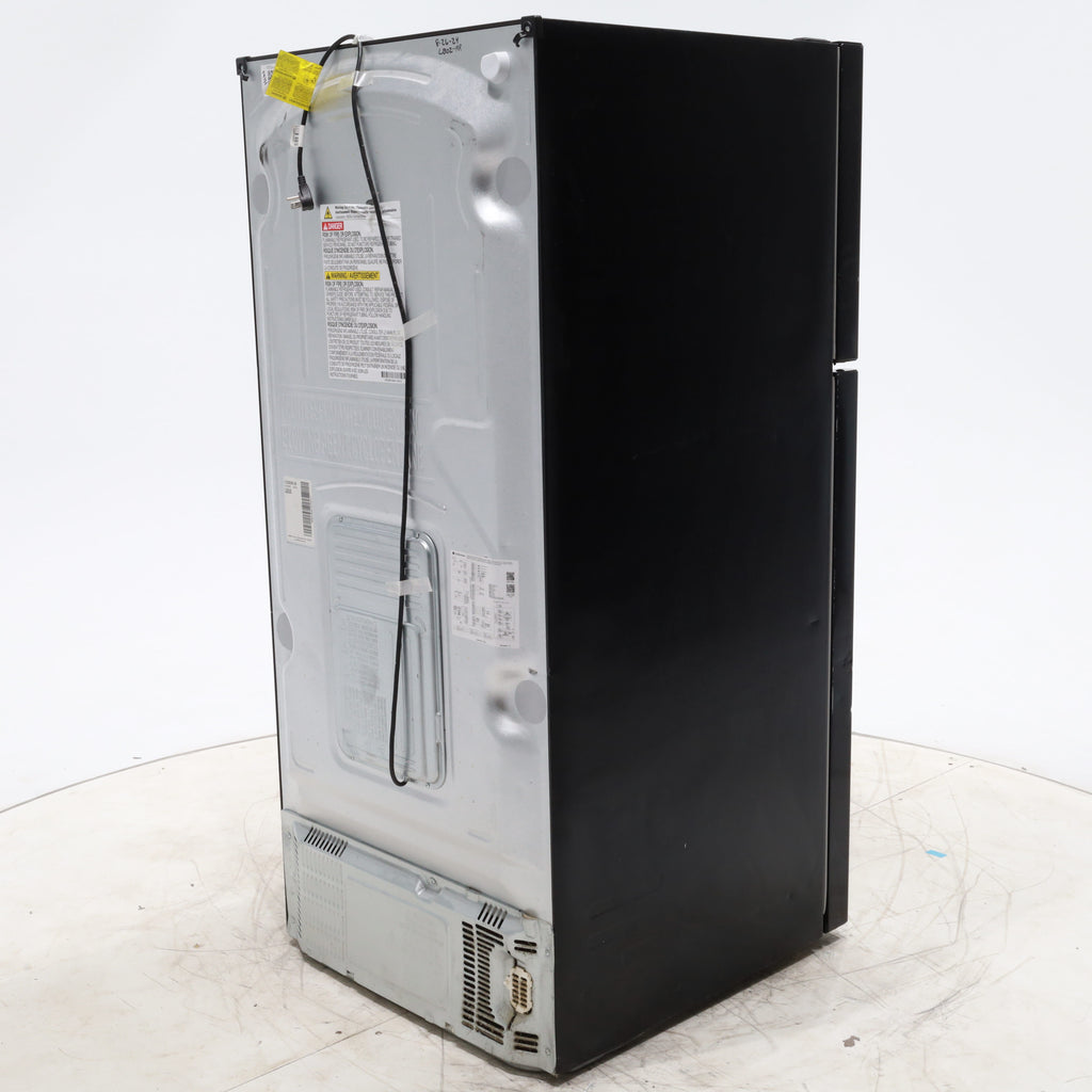 Pictures of 30 Inch Wide LG Black 20.2 cu ft ENERGY STAR Top Freezer and Bottom Refrigerator with LED Lighting and Adjustable Glass Shelving - Certified Refurbished - Neu Appliance Outlet - Discount Appliance Outlet in Austin, Tx