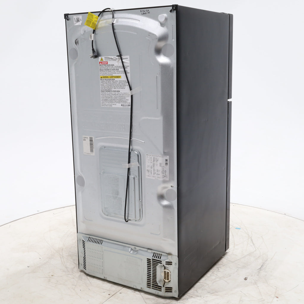 Pictures of 30 Inch Wide LG Black 20.2 cu ft ENERGY STAR Top Freezer and Bottom Refrigerator with LED Lighting and Adjustable Glass Shelving - Certified Refurbished - Neu Appliance Outlet - Discount Appliance Outlet in Austin, Tx