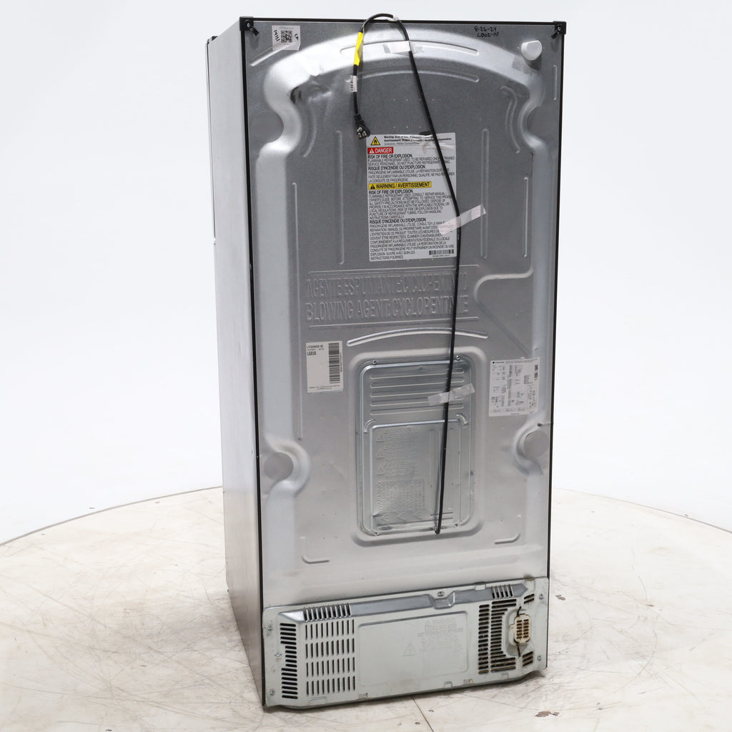 Pictures of 30 Inch Wide LG Black 20.2 cu ft ENERGY STAR Top Freezer and Bottom Refrigerator with LED Lighting and Adjustable Glass Shelving - Certified Refurbished - Neu Appliance Outlet - Discount Appliance Outlet in Austin, Tx