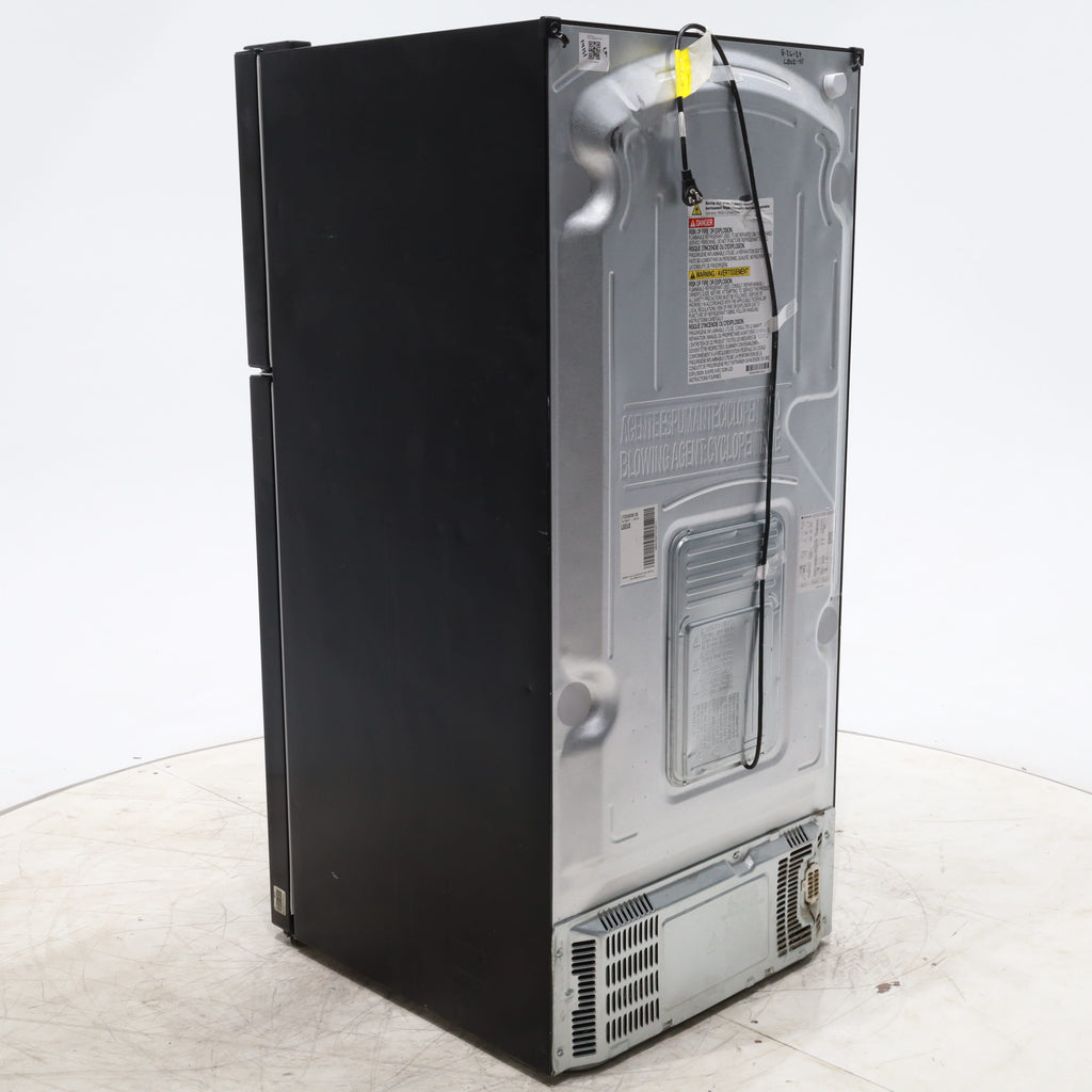 Pictures of 30 Inch Wide LG Black 20.2 cu ft ENERGY STAR Top Freezer and Bottom Refrigerator with LED Lighting and Adjustable Glass Shelving - Certified Refurbished - Neu Appliance Outlet - Discount Appliance Outlet in Austin, Tx