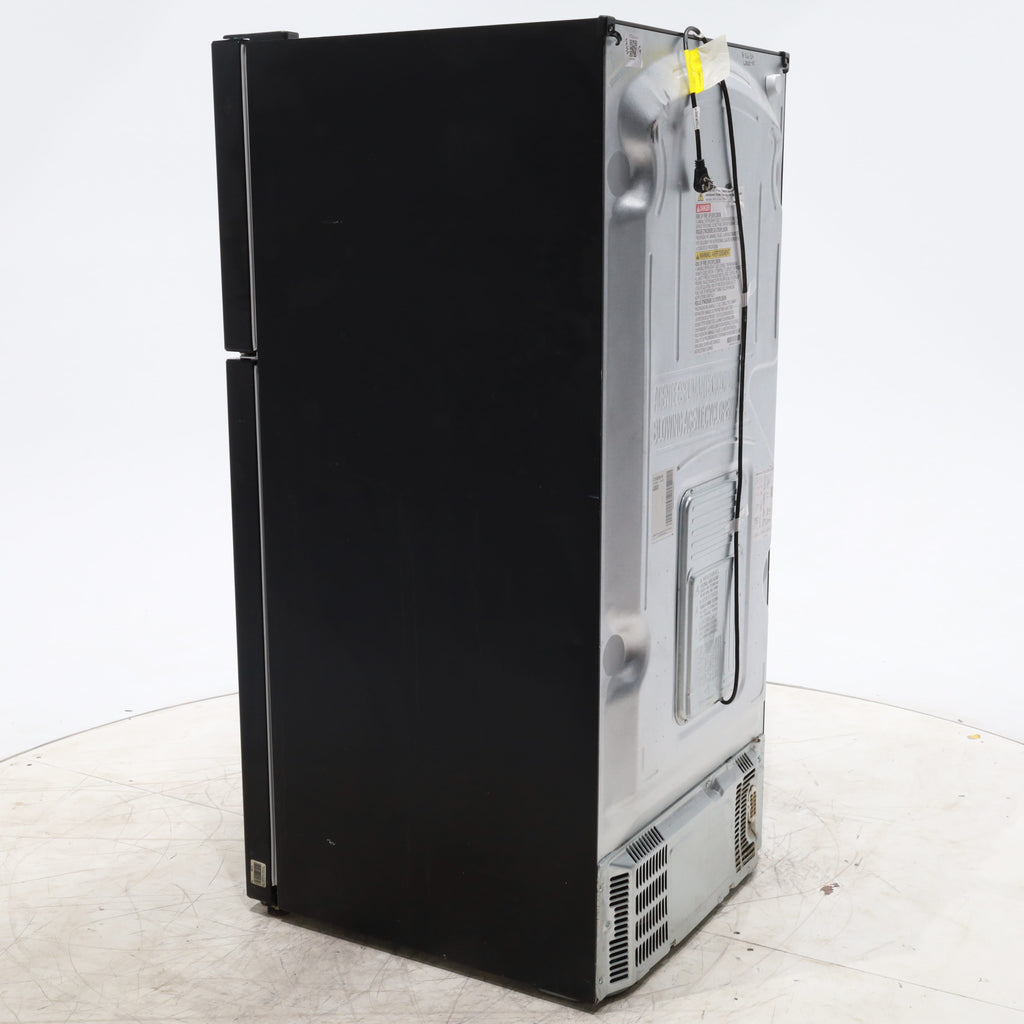 Pictures of 30 Inch Wide LG Black 20.2 cu ft ENERGY STAR Top Freezer and Bottom Refrigerator with LED Lighting and Adjustable Glass Shelving - Certified Refurbished - Neu Appliance Outlet - Discount Appliance Outlet in Austin, Tx