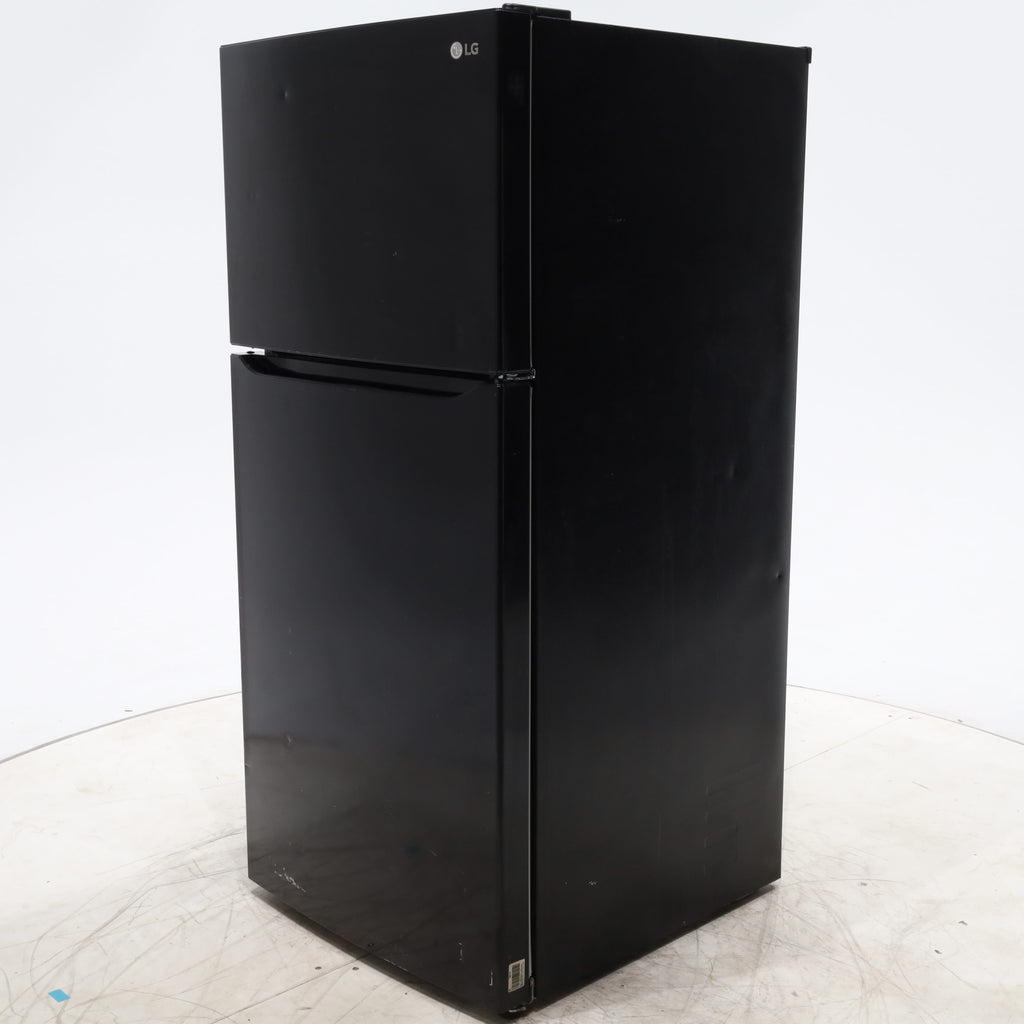 Pictures of 30 Inch Wide LG Black 20.2 cu ft ENERGY STAR Top Freezer and Bottom Refrigerator with LED Lighting and Adjustable Glass Shelving - Certified Refurbished - Neu Appliance Outlet - Discount Appliance Outlet in Austin, Tx