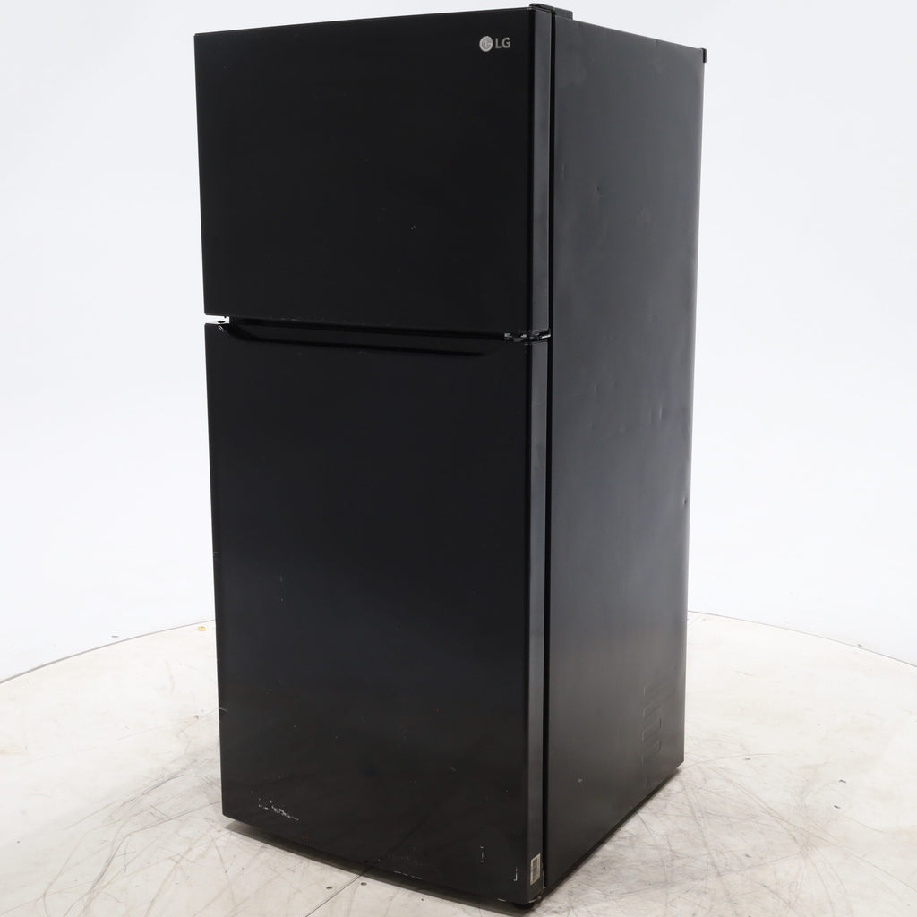 Pictures of 30 Inch Wide LG Black 20.2 cu ft ENERGY STAR Top Freezer and Bottom Refrigerator with LED Lighting and Adjustable Glass Shelving - Certified Refurbished - Neu Appliance Outlet - Discount Appliance Outlet in Austin, Tx