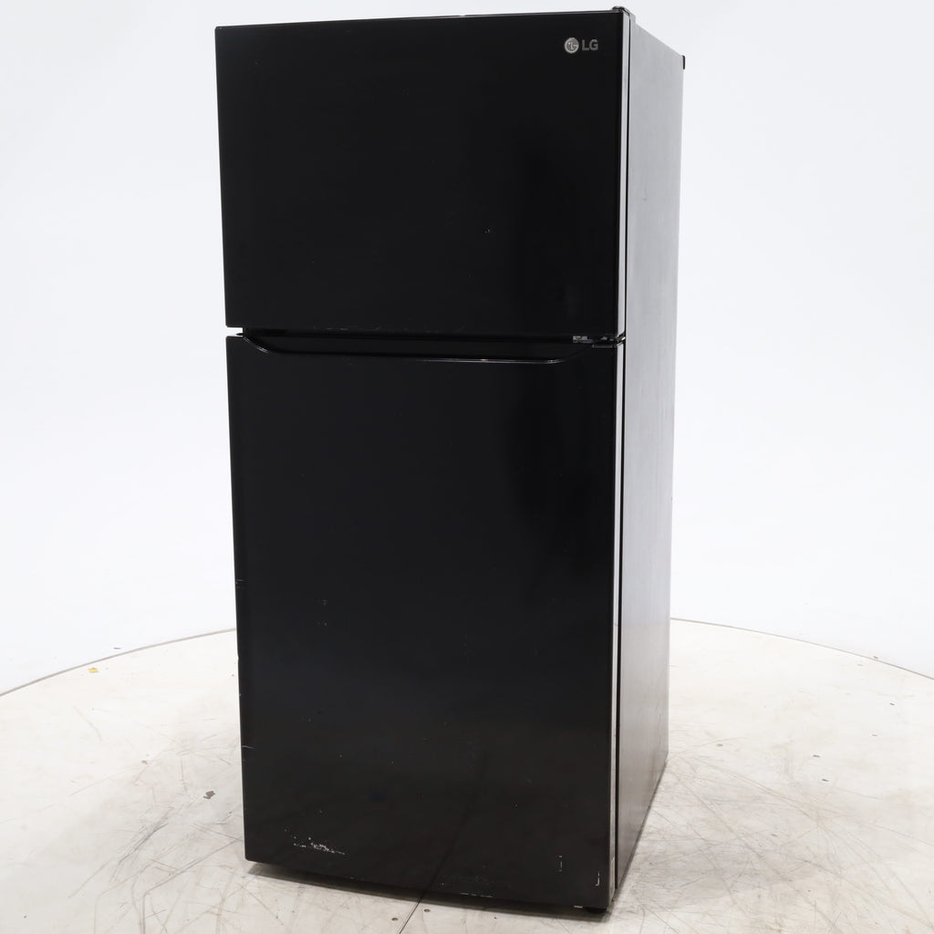Pictures of 30 Inch Wide LG Black 20.2 cu ft ENERGY STAR Top Freezer and Bottom Refrigerator with LED Lighting and Adjustable Glass Shelving - Certified Refurbished - Neu Appliance Outlet - Discount Appliance Outlet in Austin, Tx