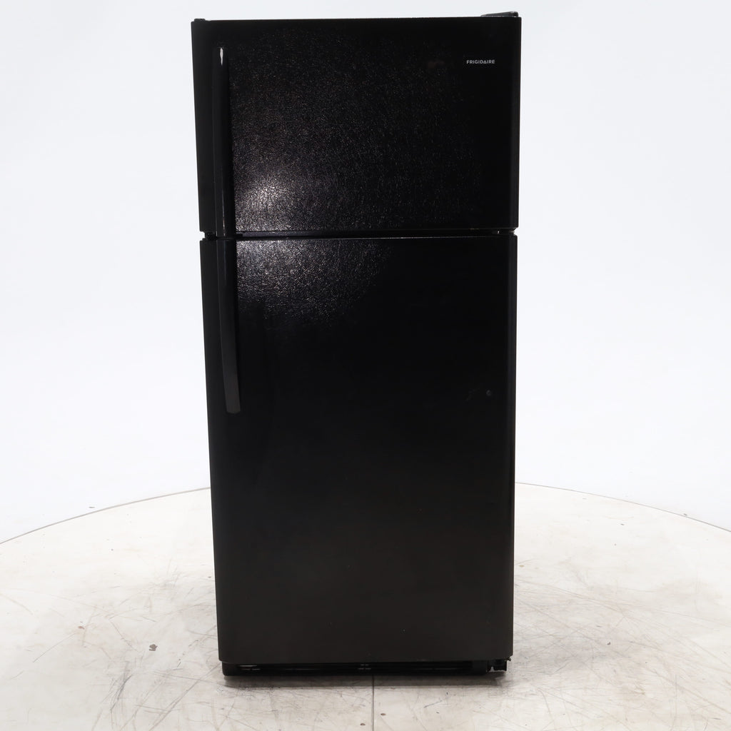 Pictures of 30 in. Wide Black Frigidaire 18 cu. ft. Top Freezer Refrigerator with Reversible Doors - Certified Refurbished - Neu Appliance Outlet - Discount Appliance Outlet in Austin, Tx