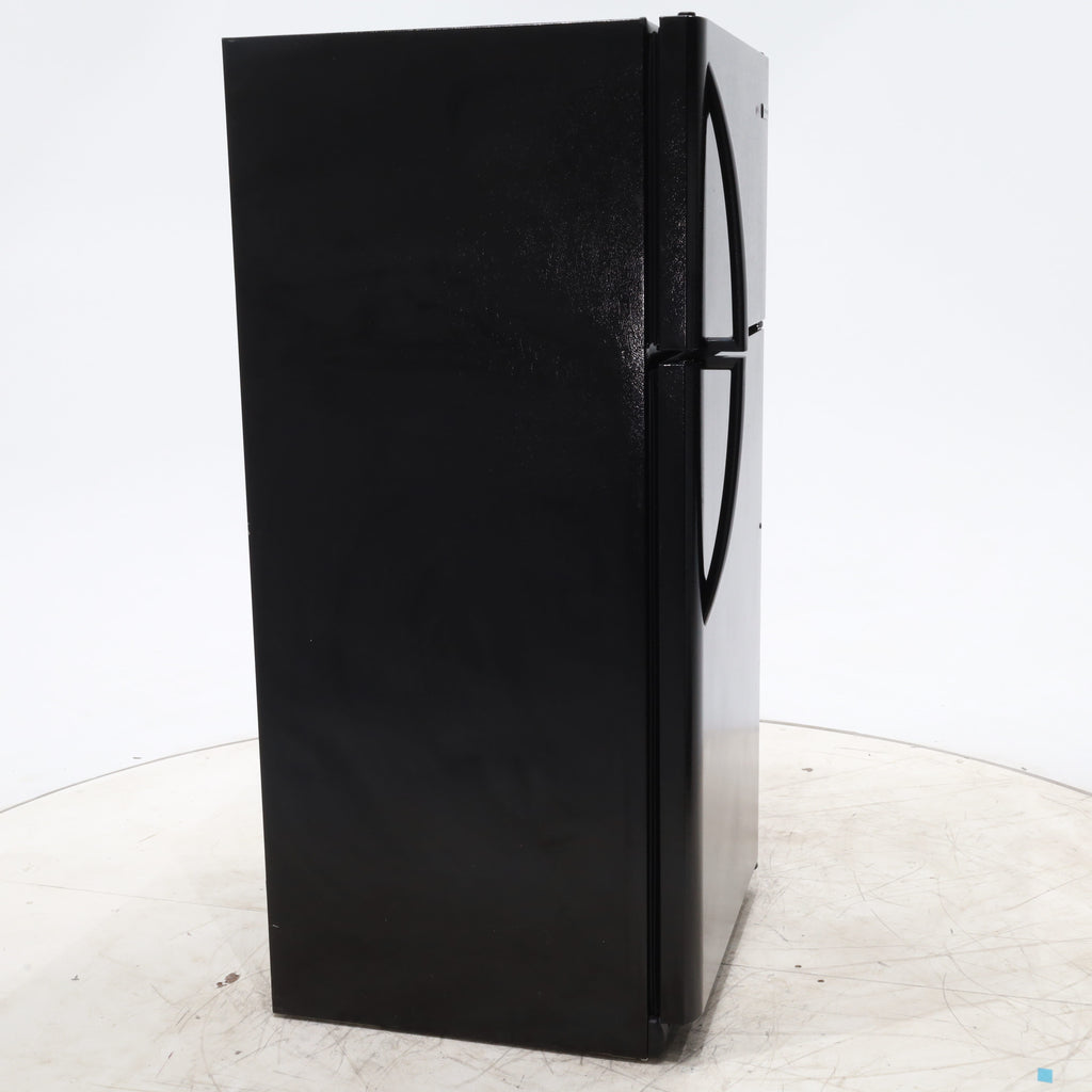 Pictures of 30 in. Wide Black Frigidaire 18 cu. ft. Top Freezer Refrigerator with Reversible Doors - Certified Refurbished - Neu Appliance Outlet - Discount Appliance Outlet in Austin, Tx