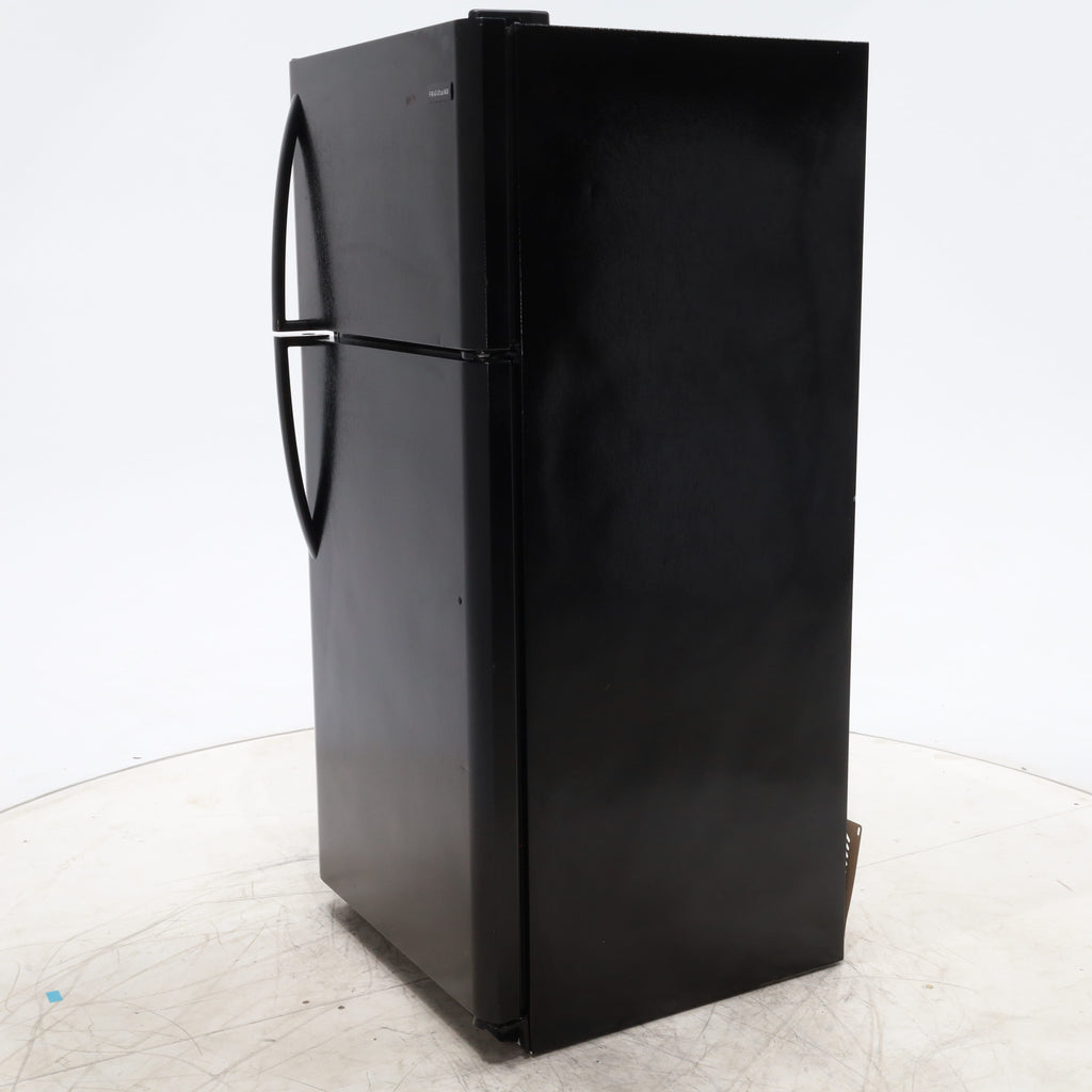 Pictures of 30 in. Wide Black Frigidaire 18 cu. ft. Top Freezer Refrigerator with Reversible Doors - Certified Refurbished - Neu Appliance Outlet - Discount Appliance Outlet in Austin, Tx