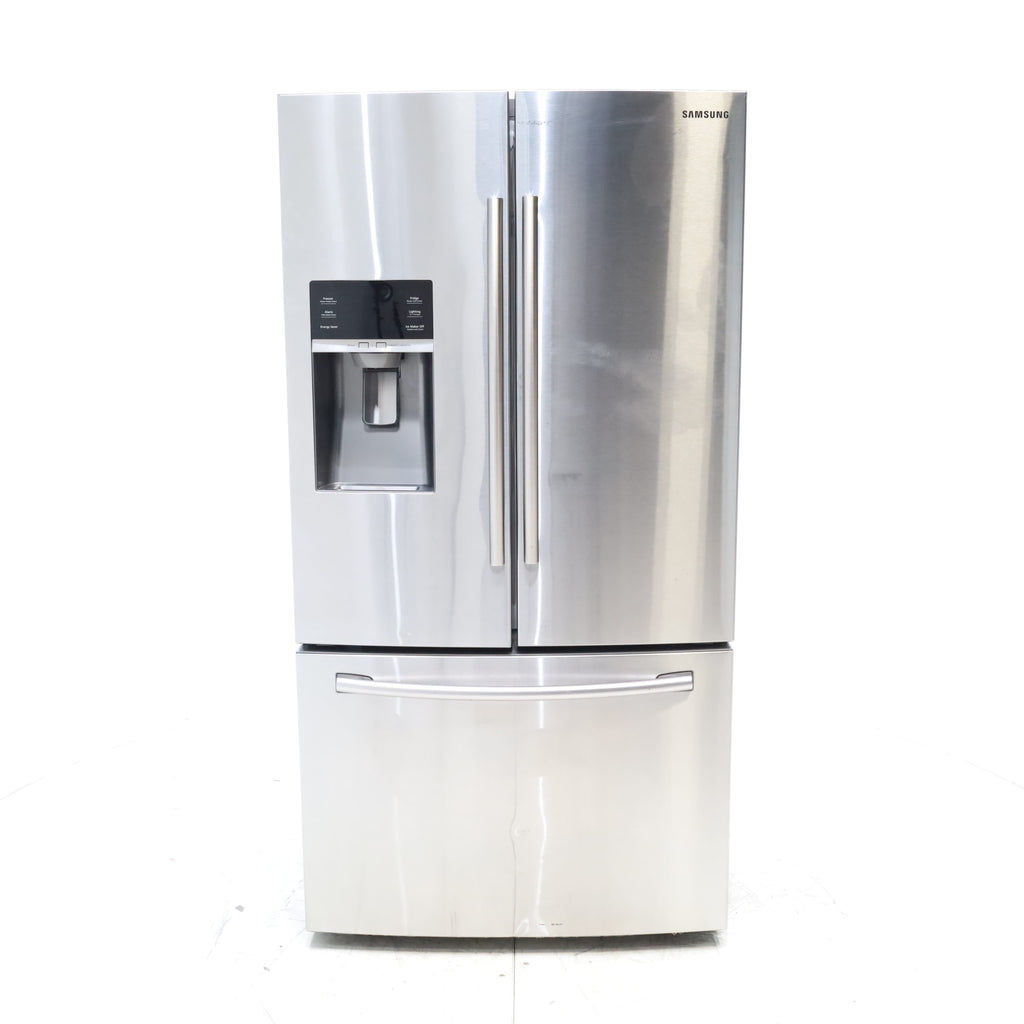 Pictures of Stainless Steel ENERGY STAR Samsung 28.07 cu. ft. 3 Door French Door Refrigerator with Dual Ice Maker - Certified Refurbished - Neu Appliance Outlet - Discount Appliance Outlet in Austin, Tx
